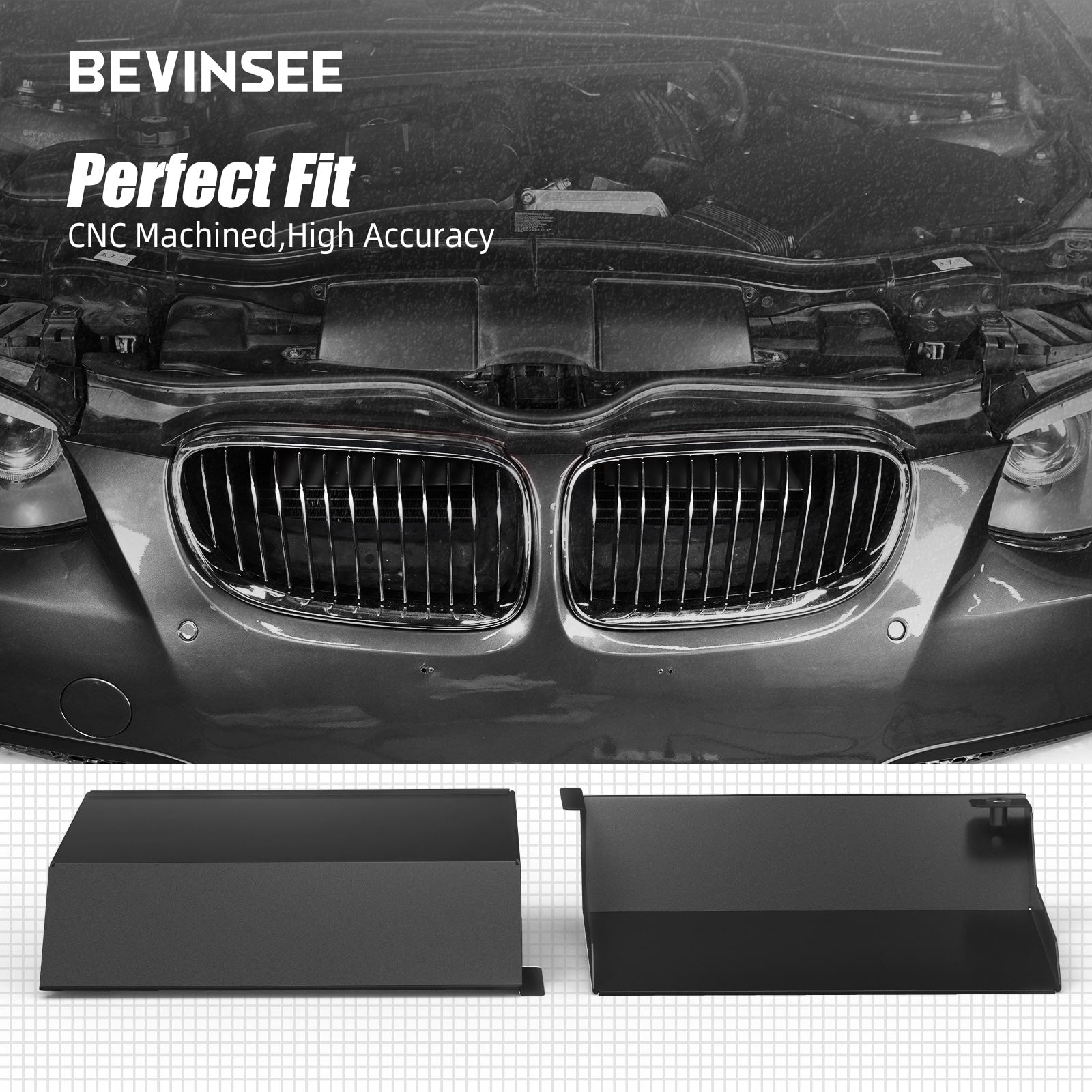 Pair Air Intake Scoops Air Inlet For BMW E92 323i 325i 328i 330i 335i 335d