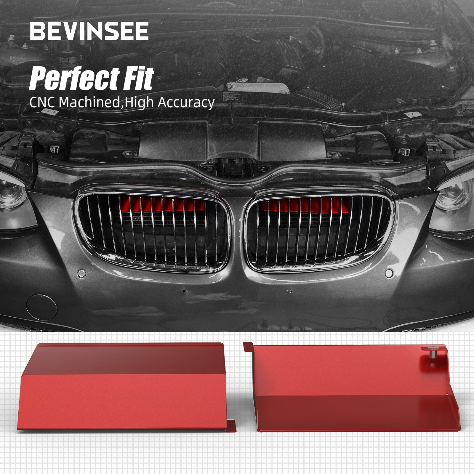 Pair Air Intake Scoops Air Inlet For BMW E92 323i 325i 328i 330i 335i 335d