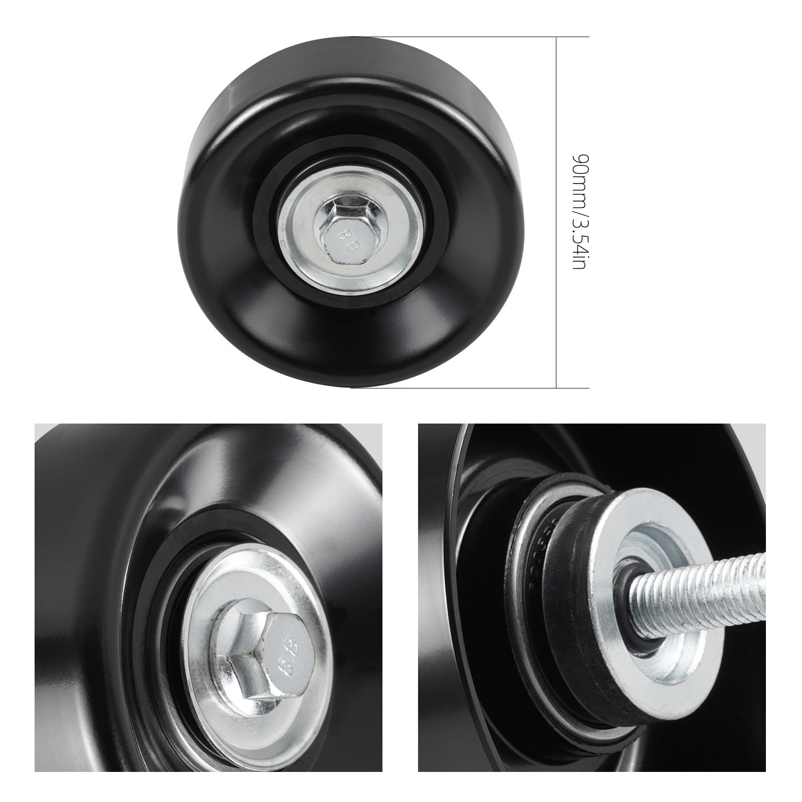 Drive Belt Idler Pulley 12669569 For GM Chevy 4.8L 5.3L 6.0L 6.2L Engine