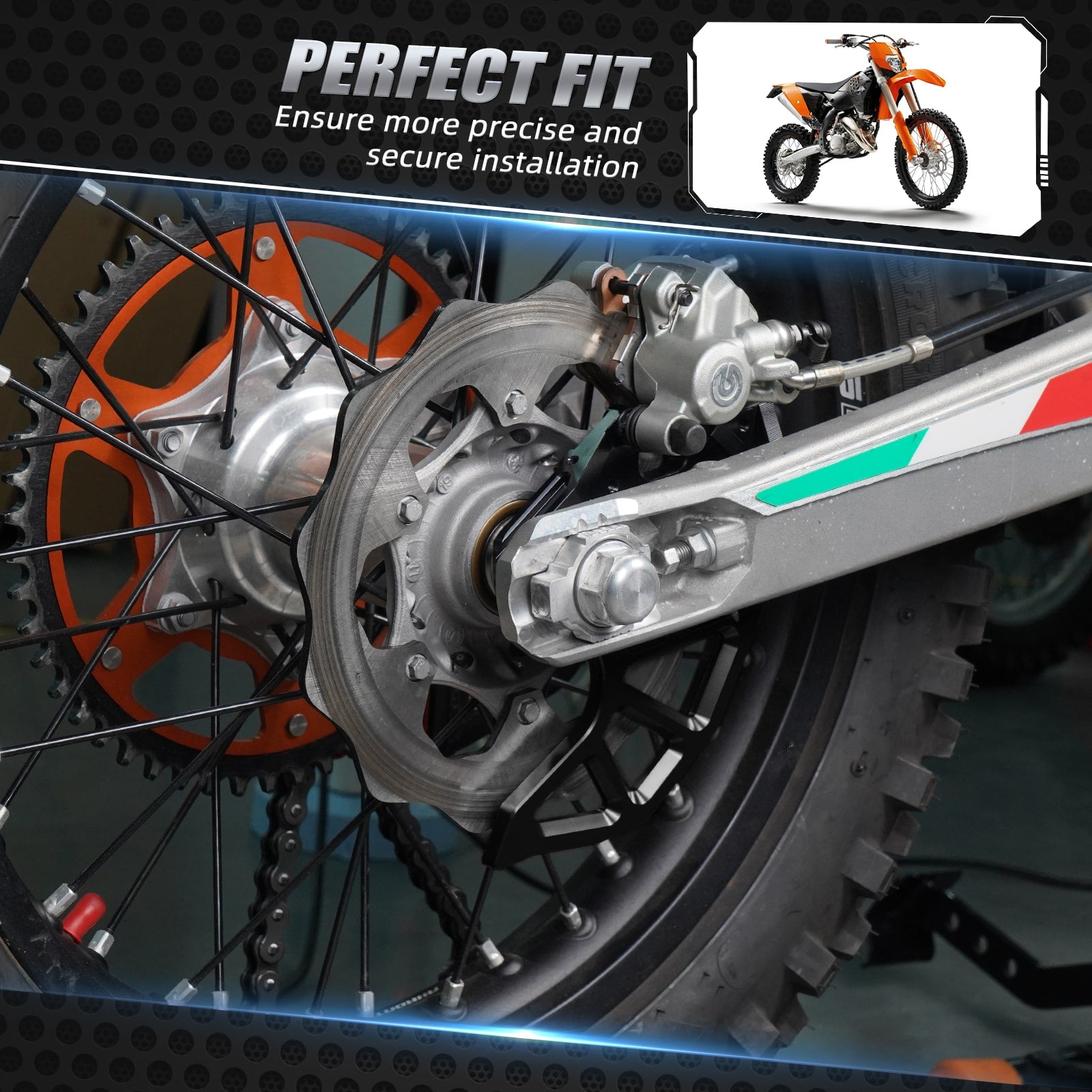 Rear Disc Brake Guard Caliper Support for KTM 125-530 Husaberg Husqvarna GasGas