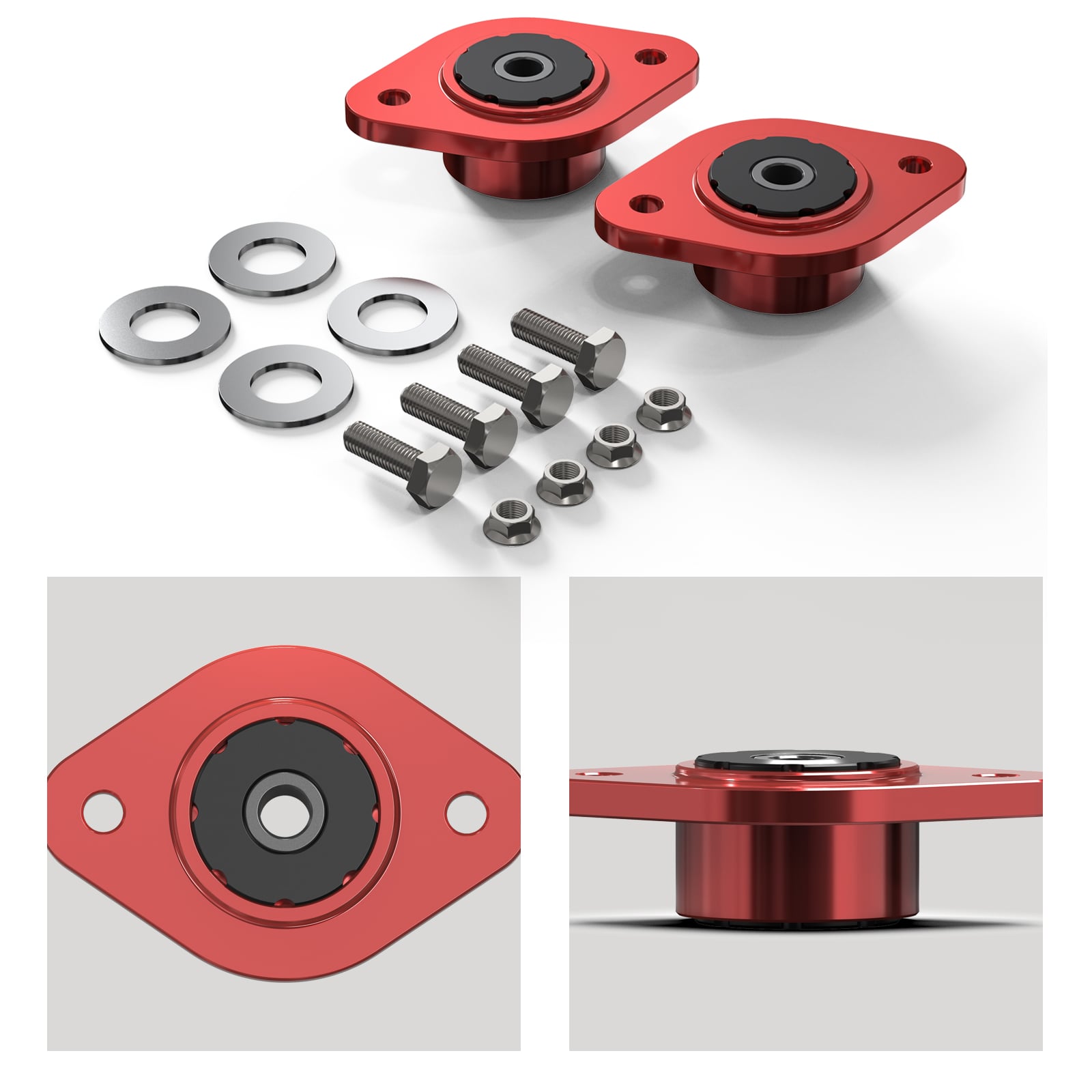 10mm Rear Polyurethane Shock Mounts For BMW E30 E36 E46 Z3 Z4