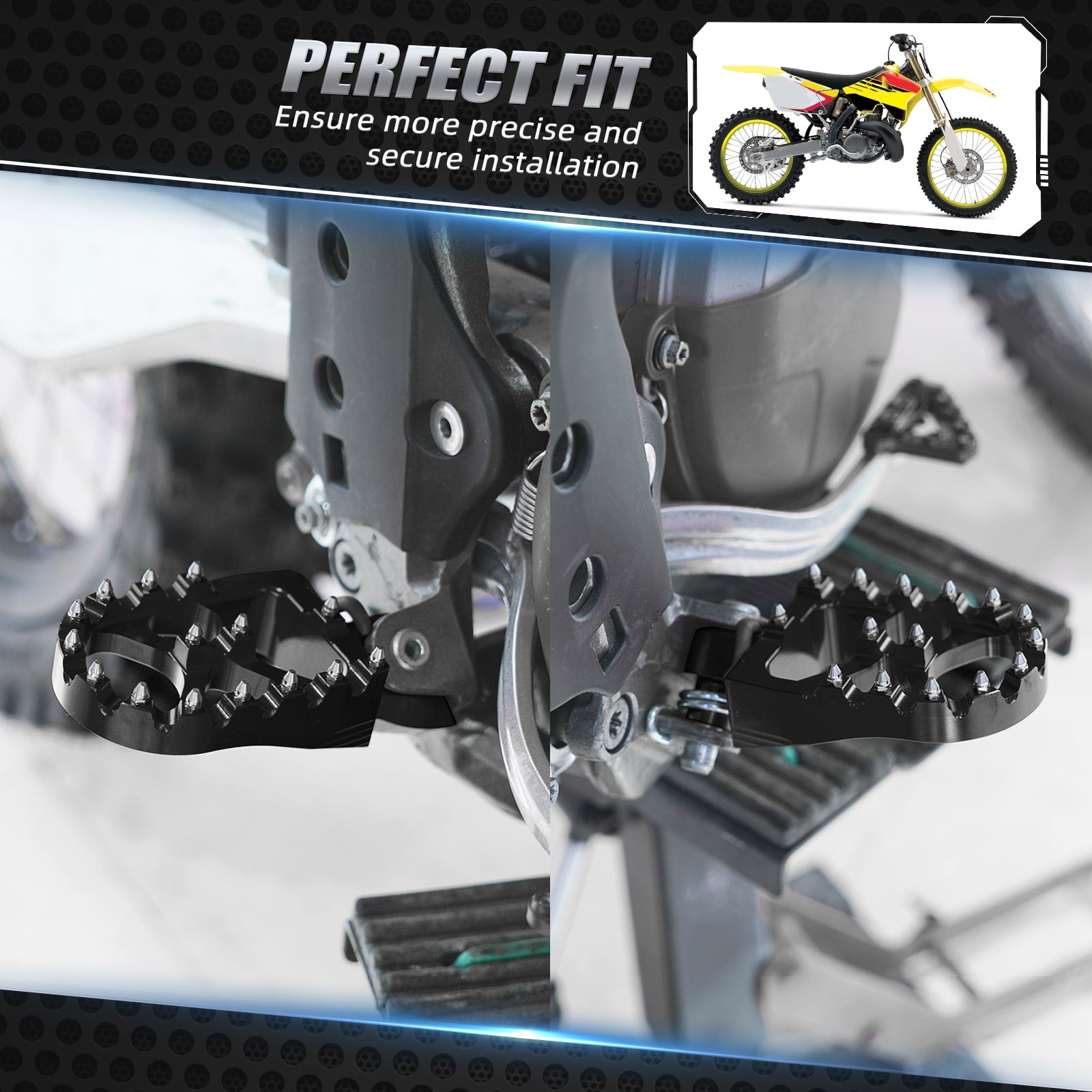 Forged Foot Pegs Rests Pedals For KTM Yamaha Husqvarna