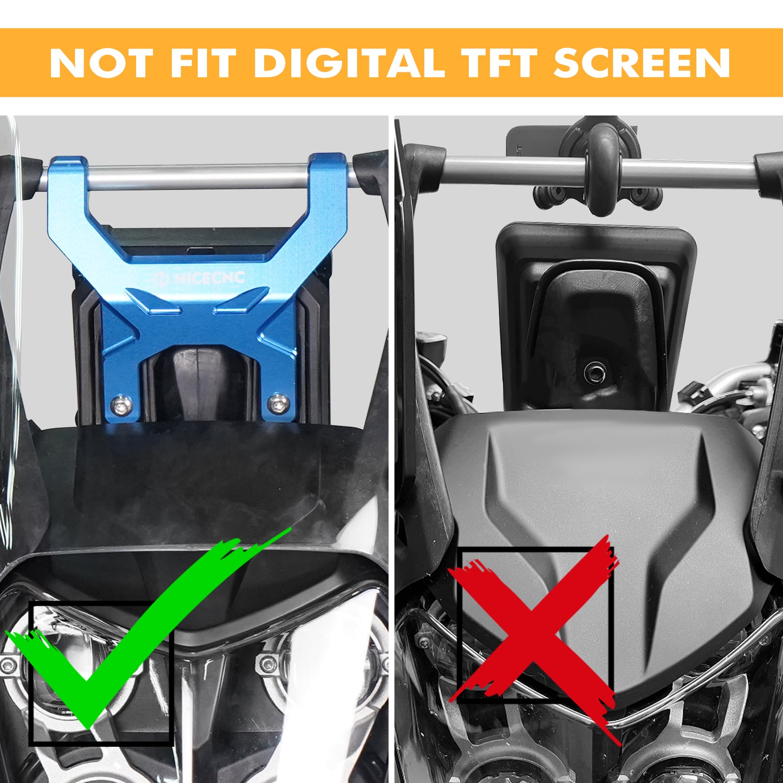 Windscreen Adjusters Windshield Bracket For Yamaha Tenere 700 /XTZ700 2019-2024