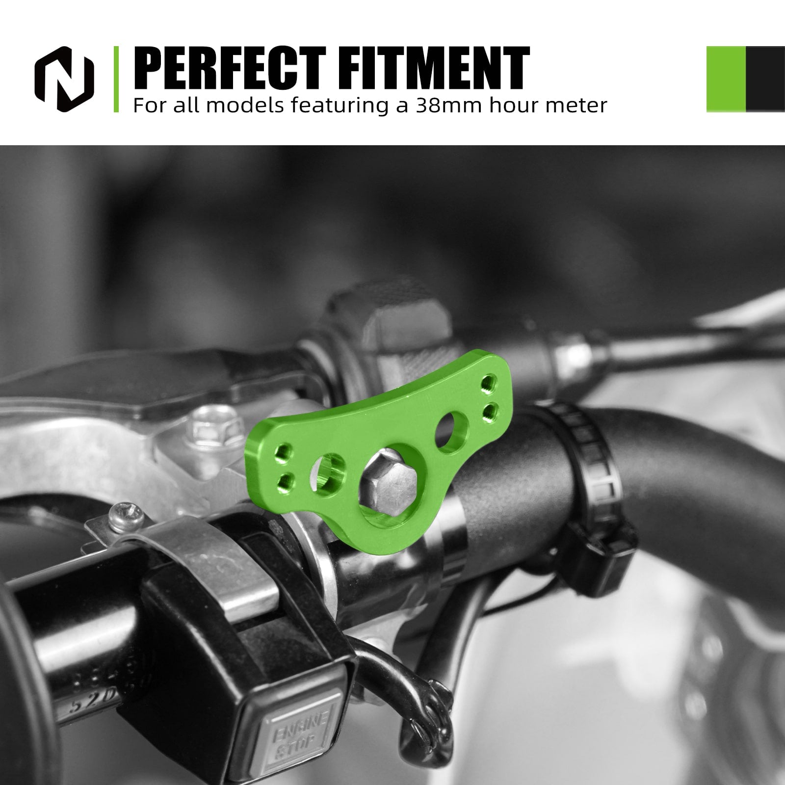 Universal 38MM Hour Meter Mounting Bracket For Dirt Bike KTM Yamaha Honda Kawasaki Suzuki