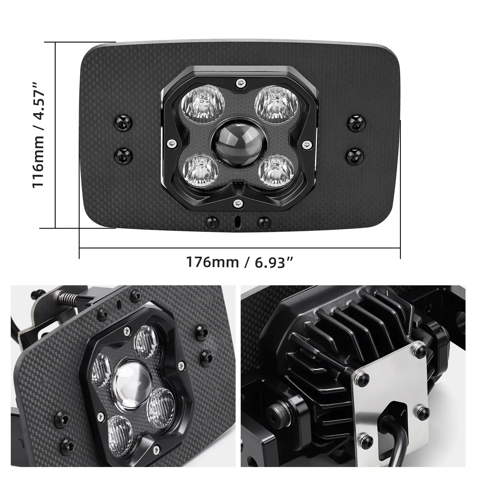 Off-Road Rally LED Headlight Kit For Honda XR650L 1993-2025