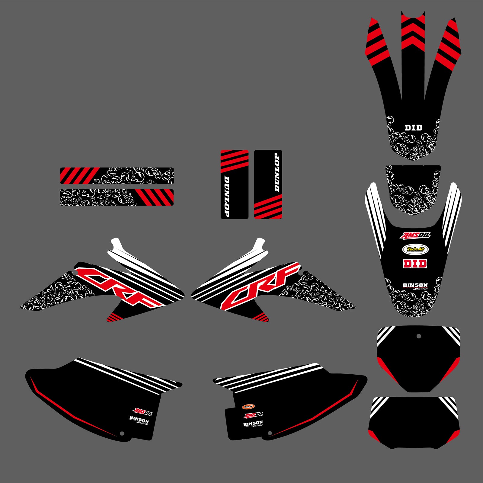 Motocross Full Graphics Decals Stickers For Honda CRF Trail 150-230 2008-2014