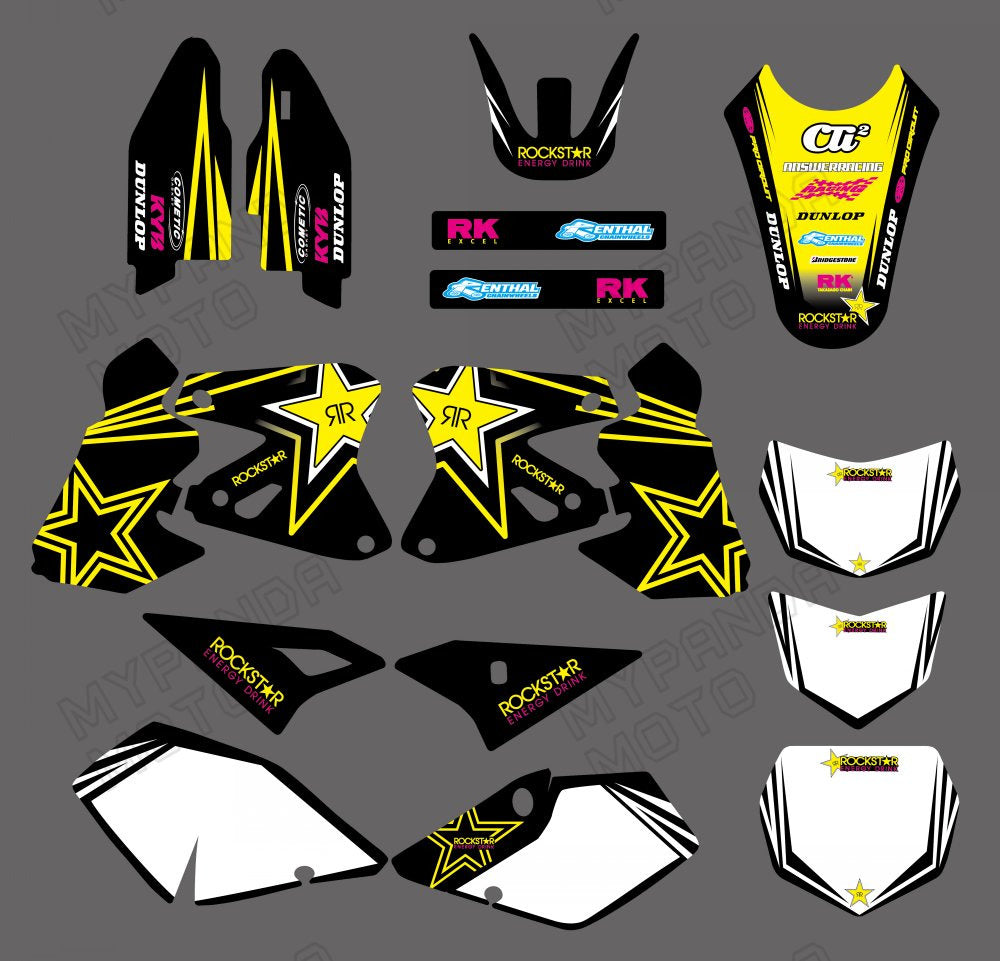 Motorcycle Team Graphic Decals Sticker Kit For Suzuki DRZ400 2000-2020