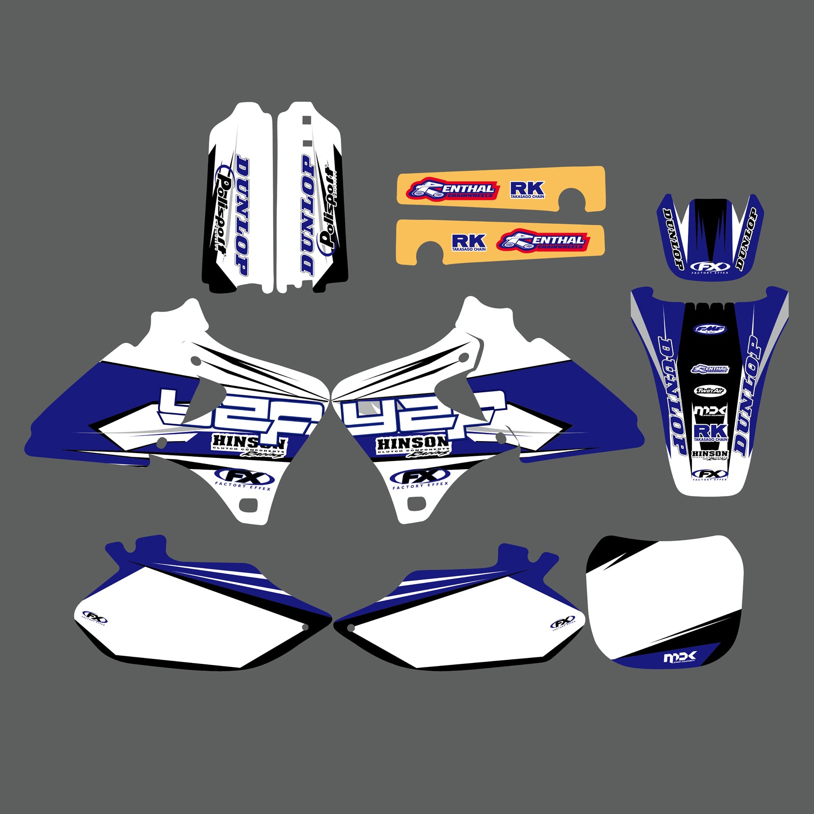 Team Graphics Backgrounds Decals Kit For Yamaha YZ250F YZ400F YZ426F 1998-2002