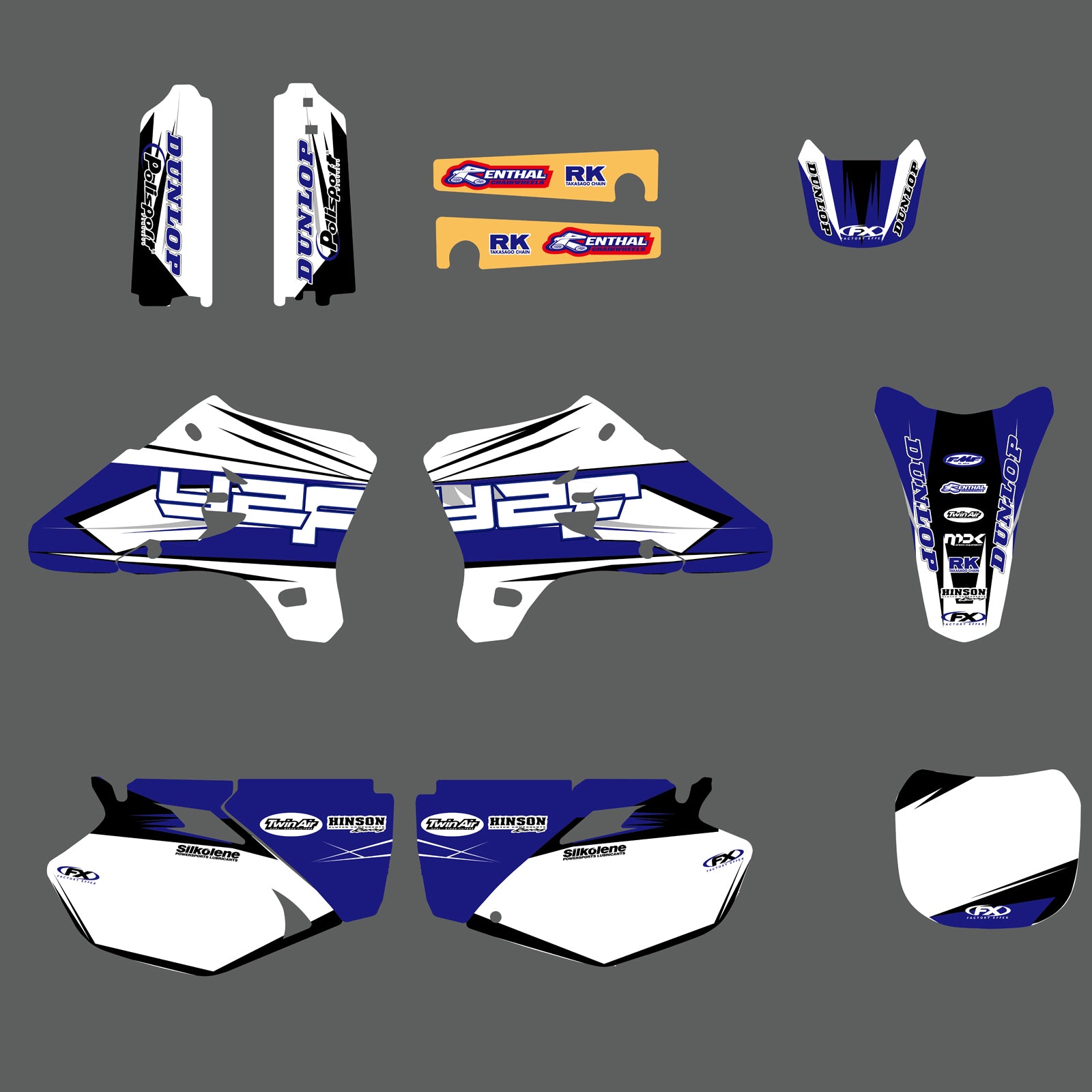 Motorcycle Team Graphic Decals Sticker Kit For YAMAHA YZF250/YZF450 2003-2005