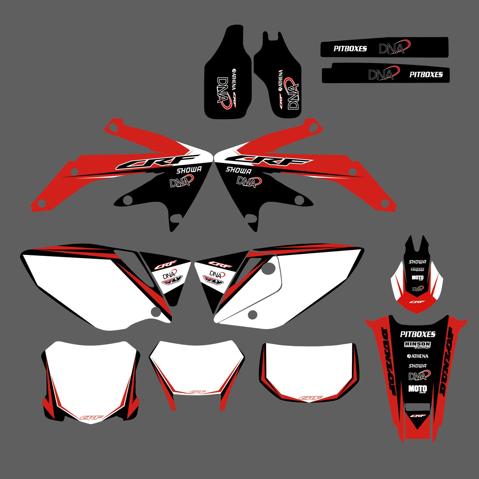 Team Graphics Decals Stickers Kit For Honda CRF450X 2005-2016