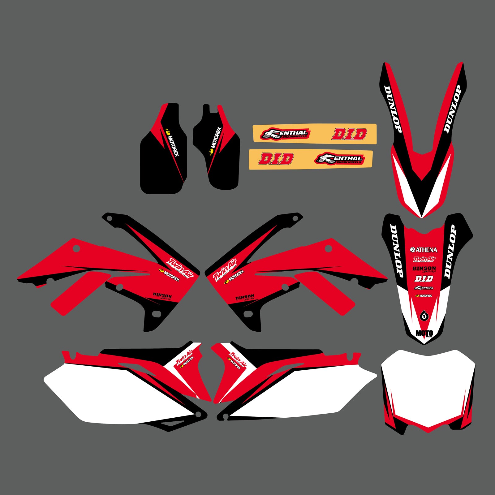 Full Graphics Decals Stickers For HONDA CRF250 2010-2013 CRF450 2009-2012