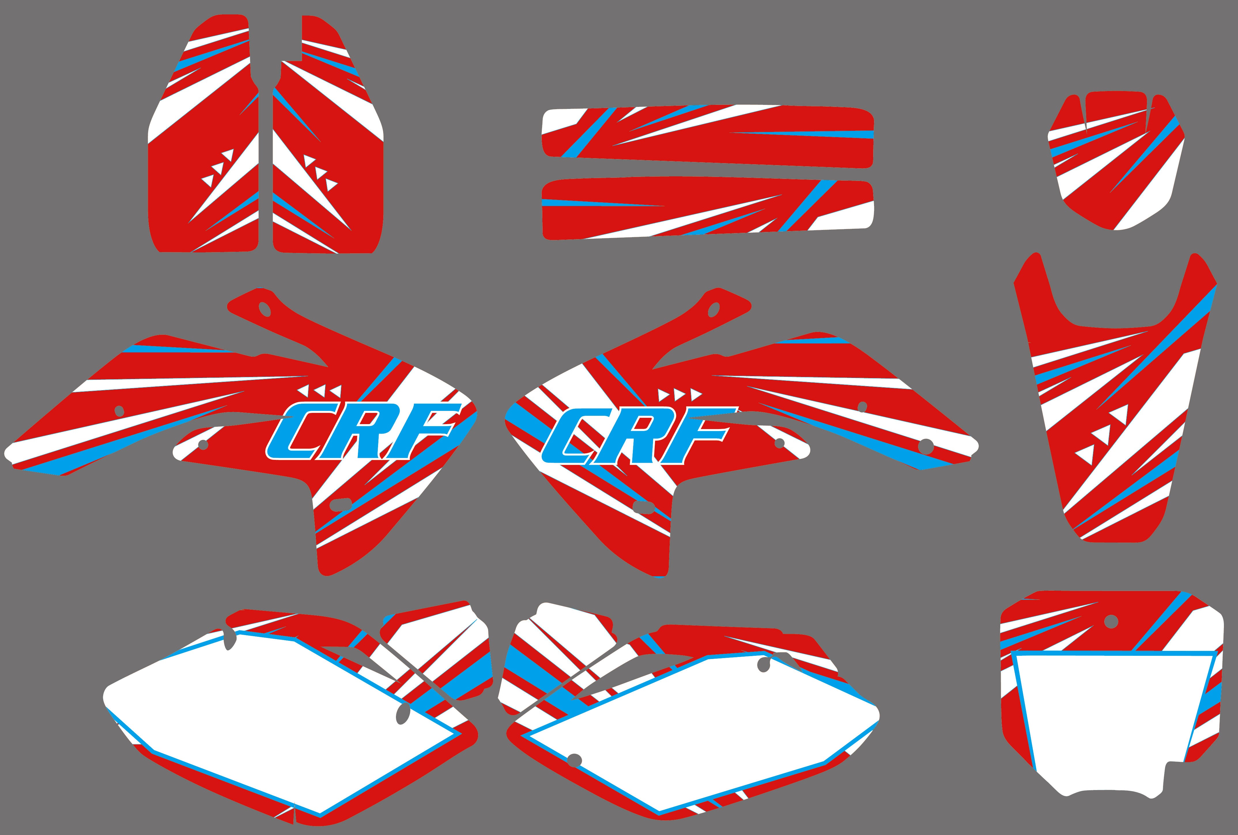 Graphic Decals Stickers Set For Honda CRF150R 2007-2022