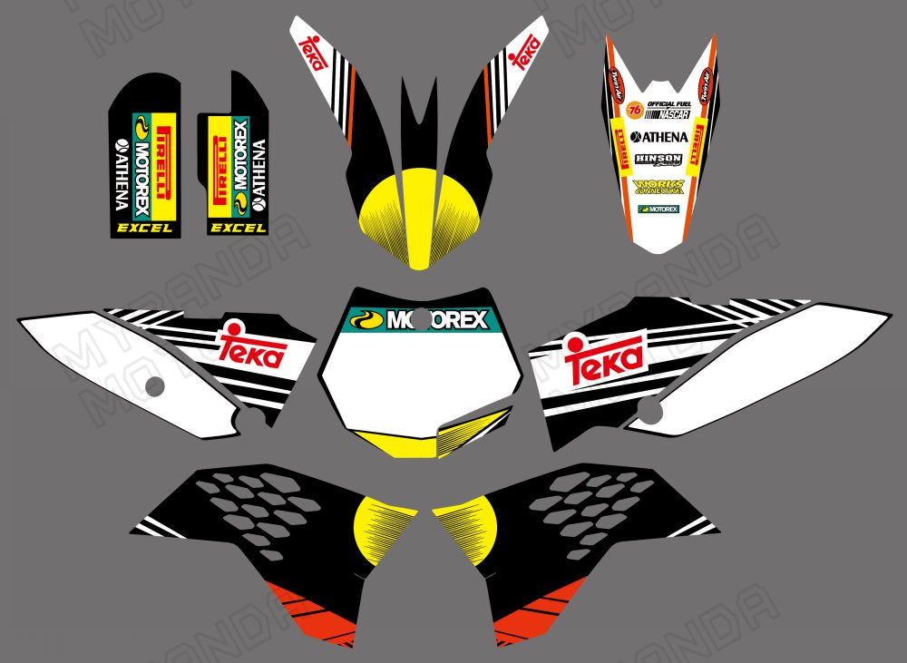 Motorcycle Full Graphics Deacls Stickers For KTM SX65 2009-2015