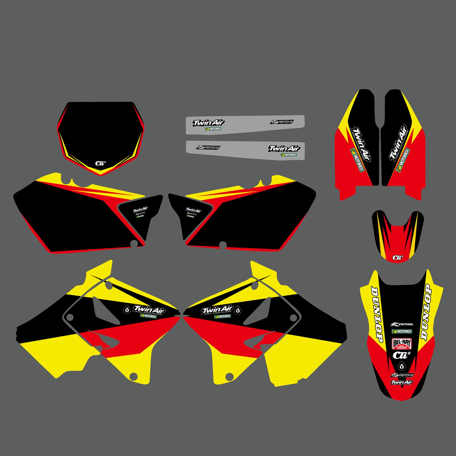 Motorcycle Full Graphic Decals Stickers Set For Suzuki RM125/RM250 2001-2012