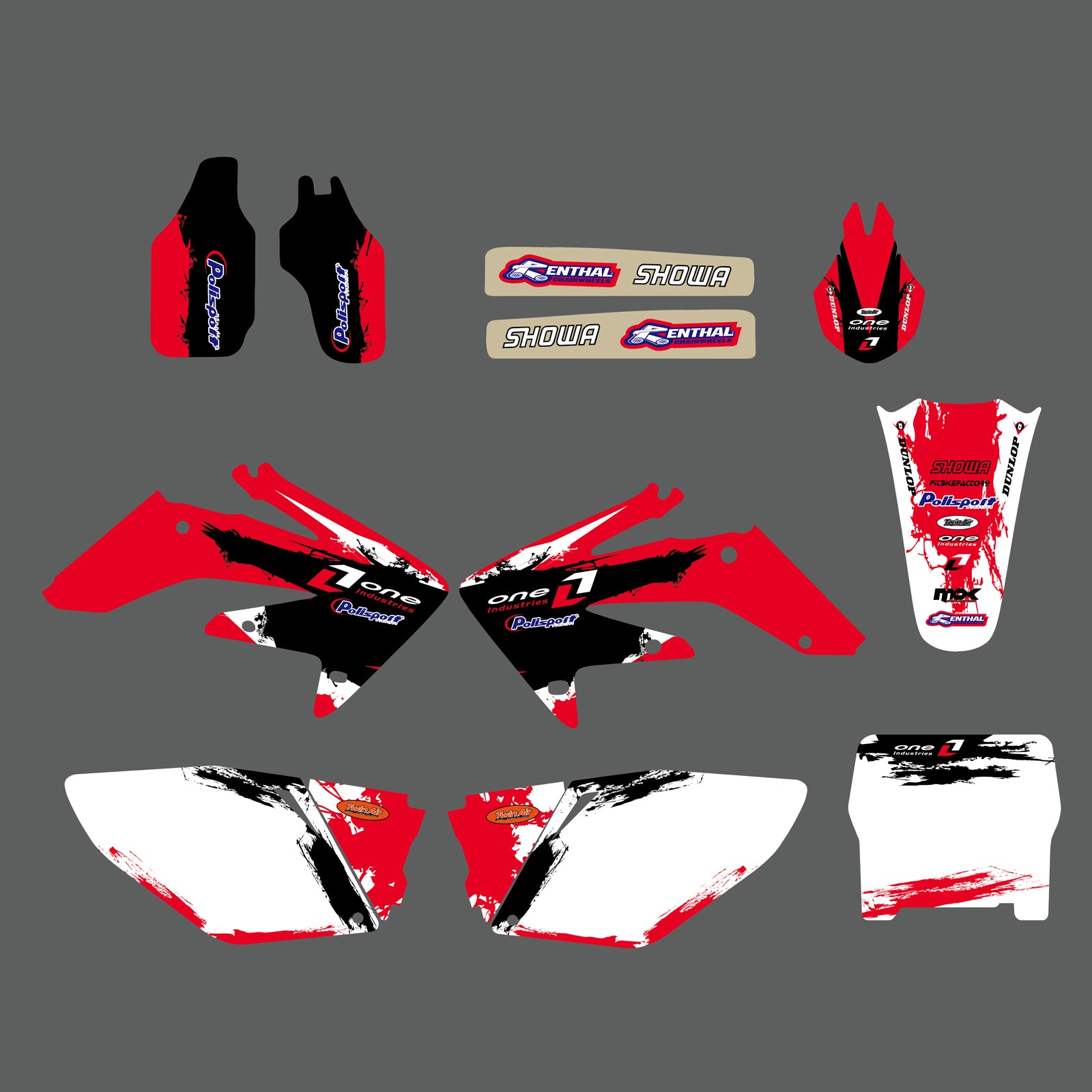 Motorcycle Team Graphics Backgrounds Decals Stickers For HONDA CRF250 2006-2007