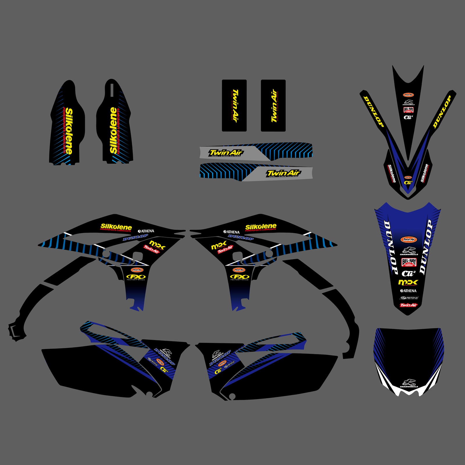 Graphics Decals Stickers Kit For Yamaha YZF250 2010-2013