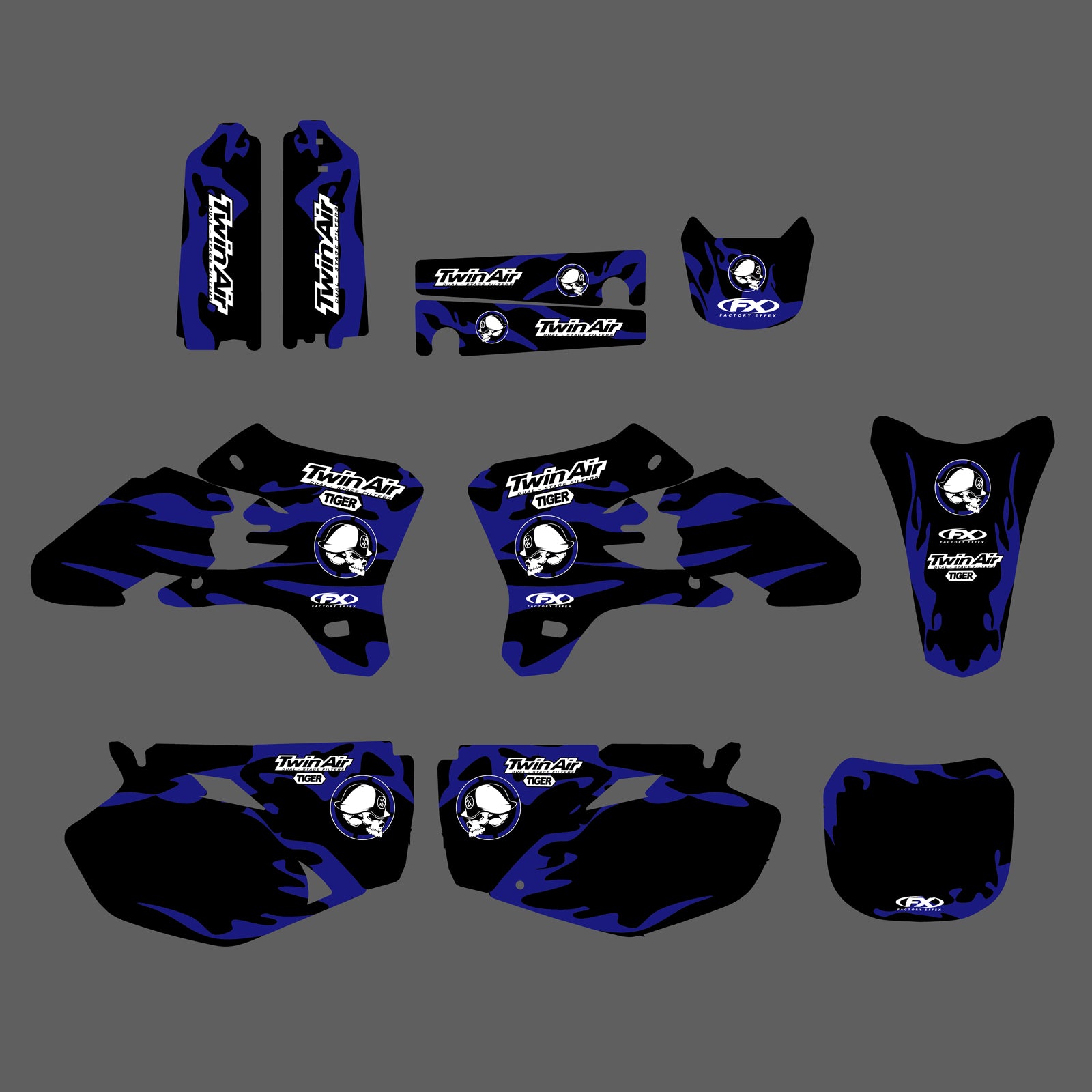 Motorcycle Team Graphic Background Decal Sticker Kit For YAMAHA YZF250/YZF450 2003-2005