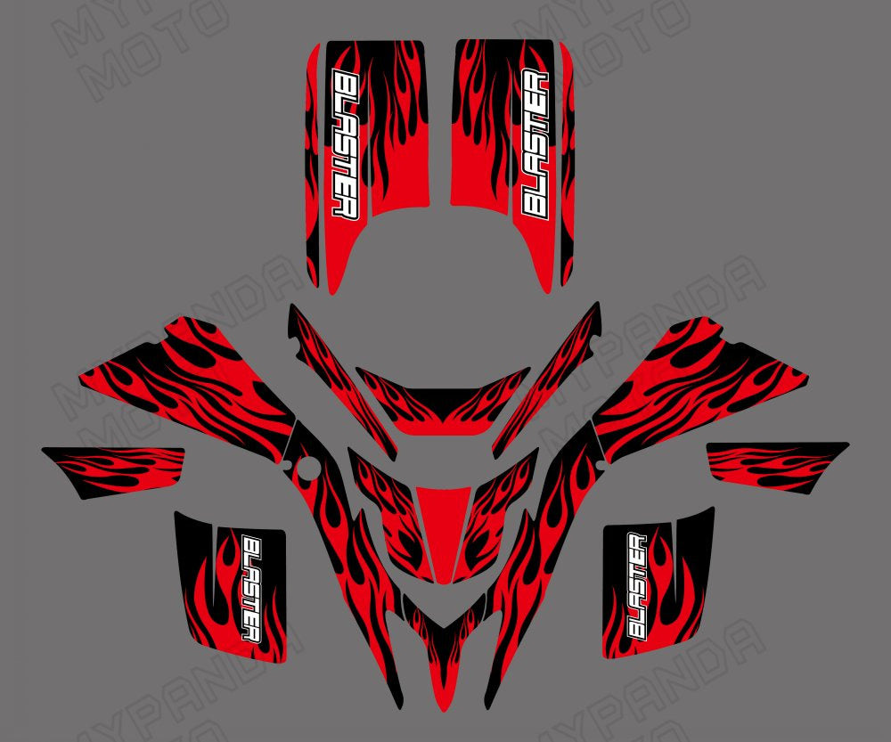 ATV Graphics Decals Stickers For Yamaha Blaster 200 YFS200 1988-2006 All Years