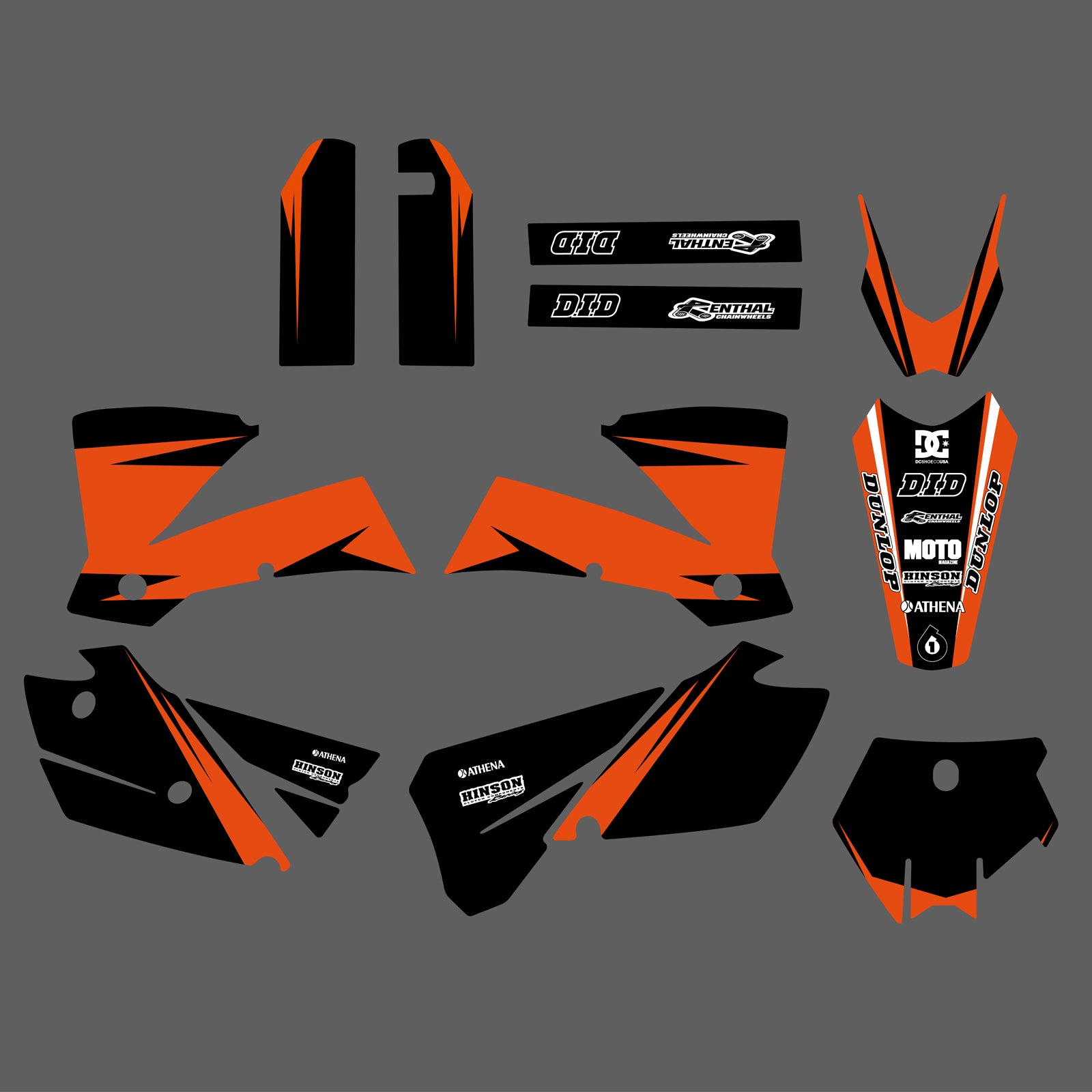 Motorcycle Team Graphics Backgrounds Decals Stickers For KTM SX 2003-2004