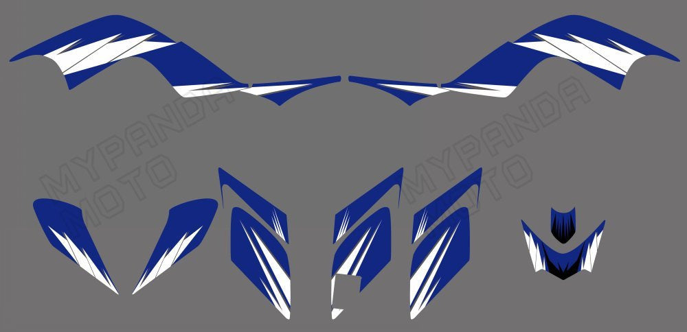 ATV Full Graphic Decals Stickers Kit For Yamaha Raptor700 YFM700 2006-2012