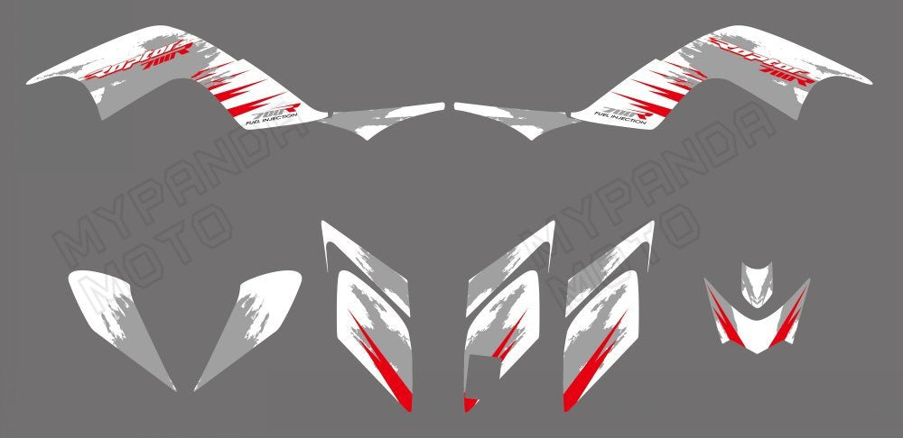 ATV Full Graphic Decals Stickers Kit For Yamaha RAPTOR700 2006-2012