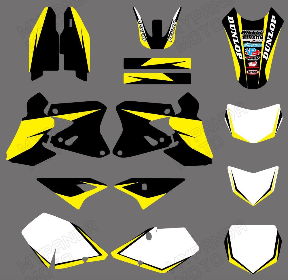 Motorcycle Team Graphic Decals Sticker Kit For Suzuki DRZ400 2000-2020