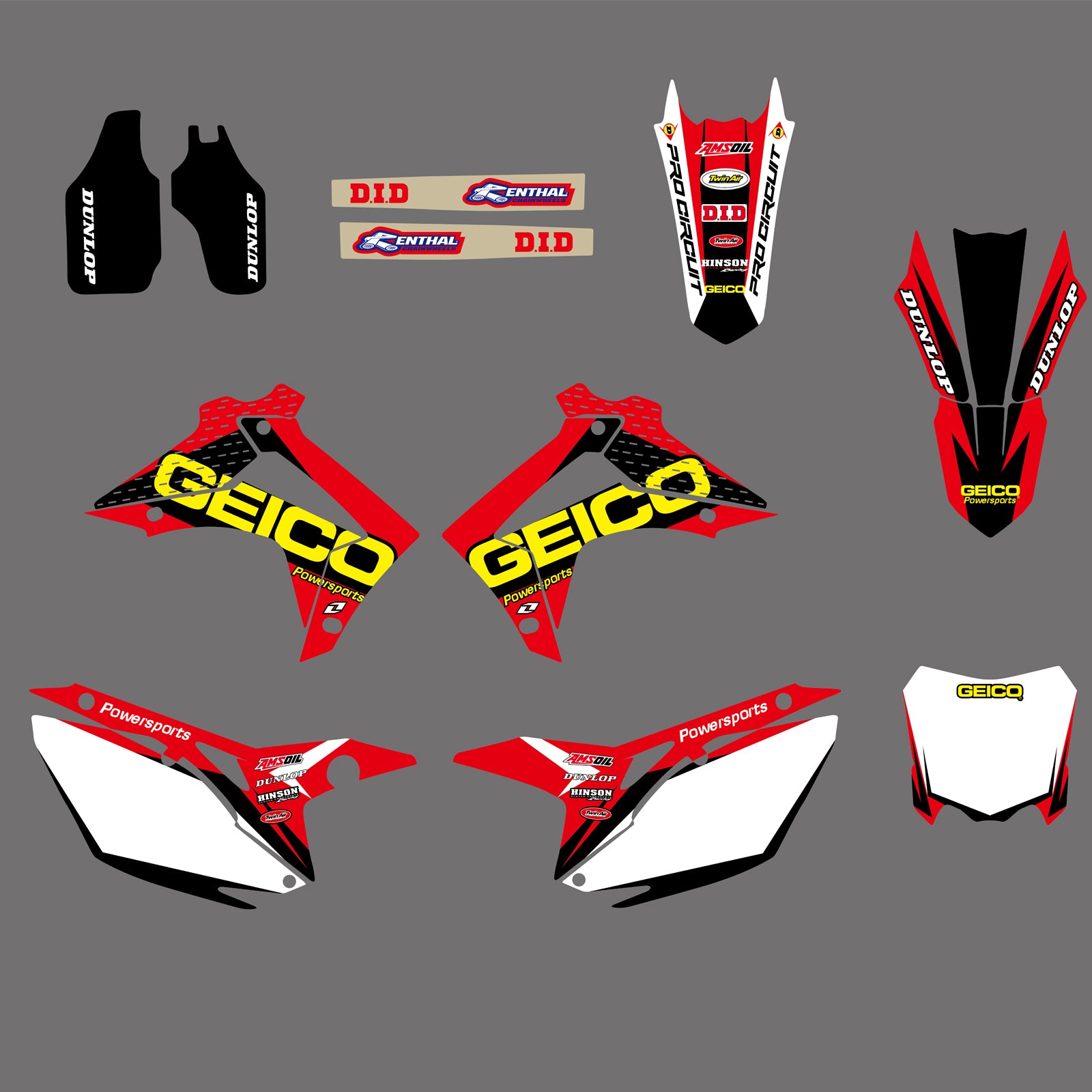 Motorcycle Graphic Decals Stickers For Honda CRF250 2014-2017 CRF450 2013-2016