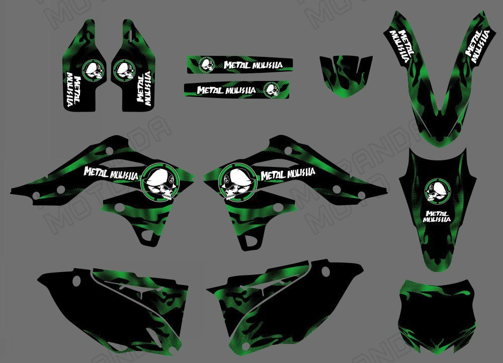 Graphic Decals Stickers Set For KAWASAKI KXF250 2013-2014