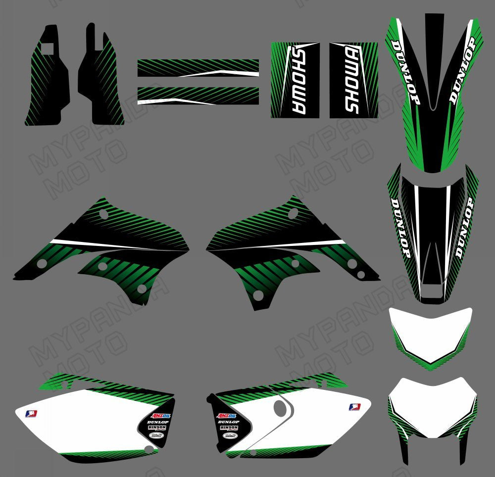 Graphic Decals Stickers Set For KAWASAKI KLX450 2008-2012