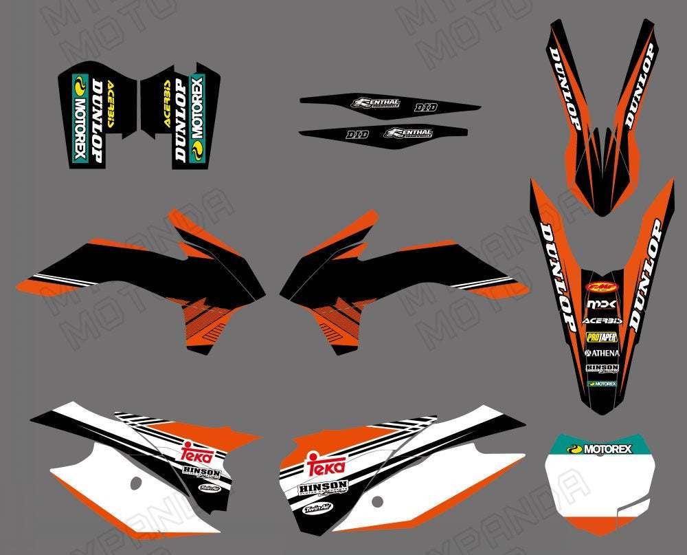 Motorcycle Graphics Decal Stickers For KTM SX XC 125-450F 13-15 EXC XC-W XCF-W 13-14