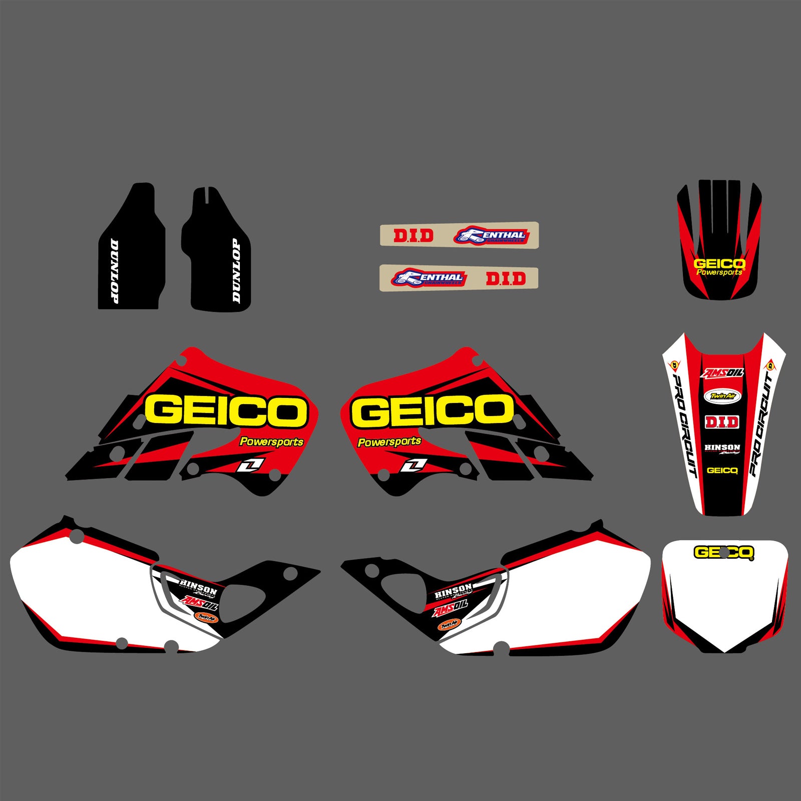 Motocross Graphics Decals Stickers For Honda CR125 1998-1999  CR250 1997-1999