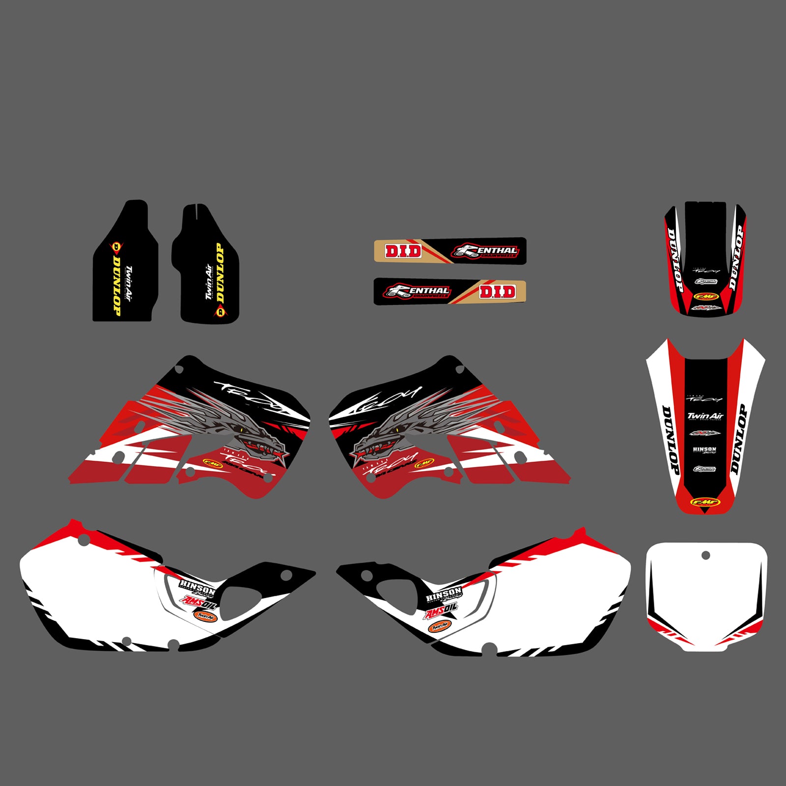 Motocross Graphics Decals Stickers For Honda CR125 1998-1999  CR250 1997-1999
