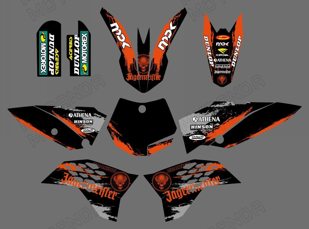 Motorcycle Full Graphics Deacls Stickers For KTM SX65 2009-2015