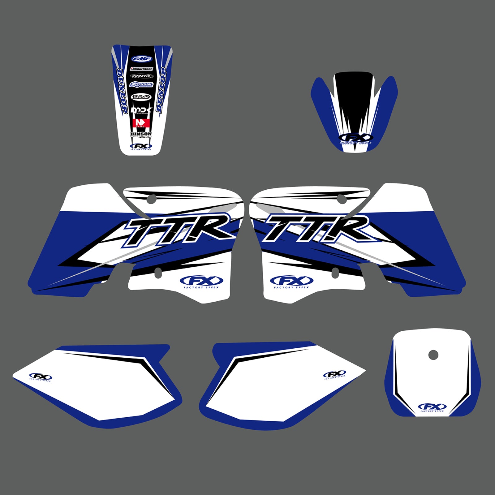 Full Graphics Background Decal Sticker Kit For Yamaha TTR90 2000-2007