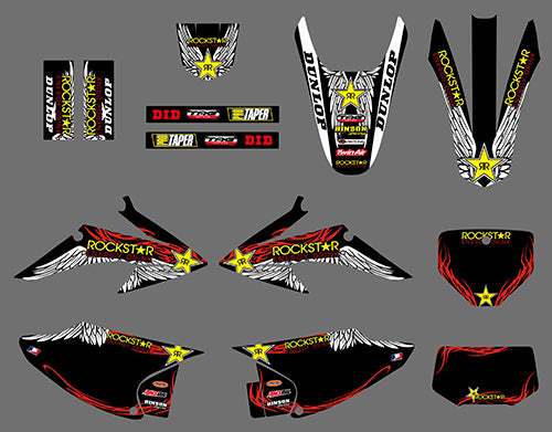 Motorcycle Team Graphics Bike Decal Sticker For Honda CRF Trail 150-230 2008-2014