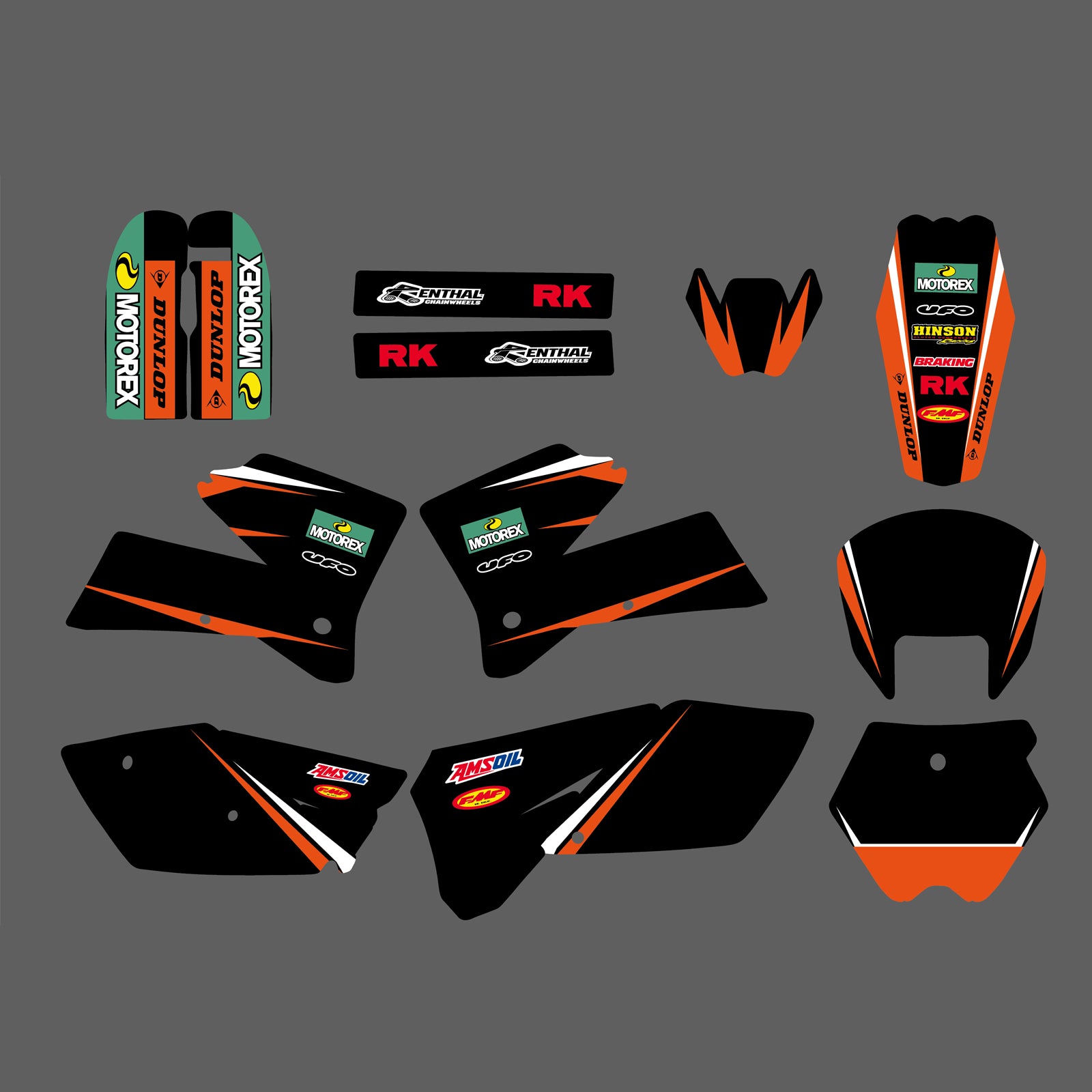 Motorcycle Graphic Decals Stickers Kit For KTM SX 2005-2006