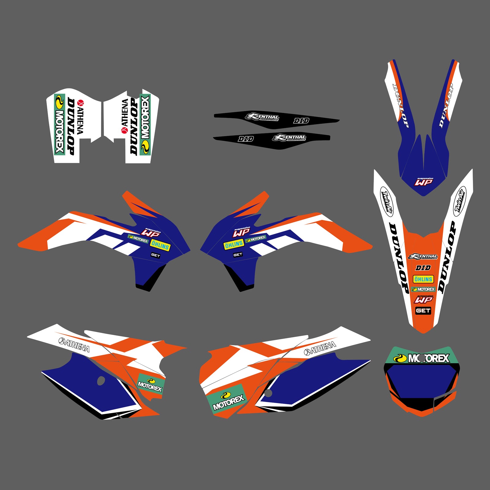 Team Graphics Backgrounds Decals For KTM SX XC 125-450F 13-15 EXC XC-W XCF-W 13-14