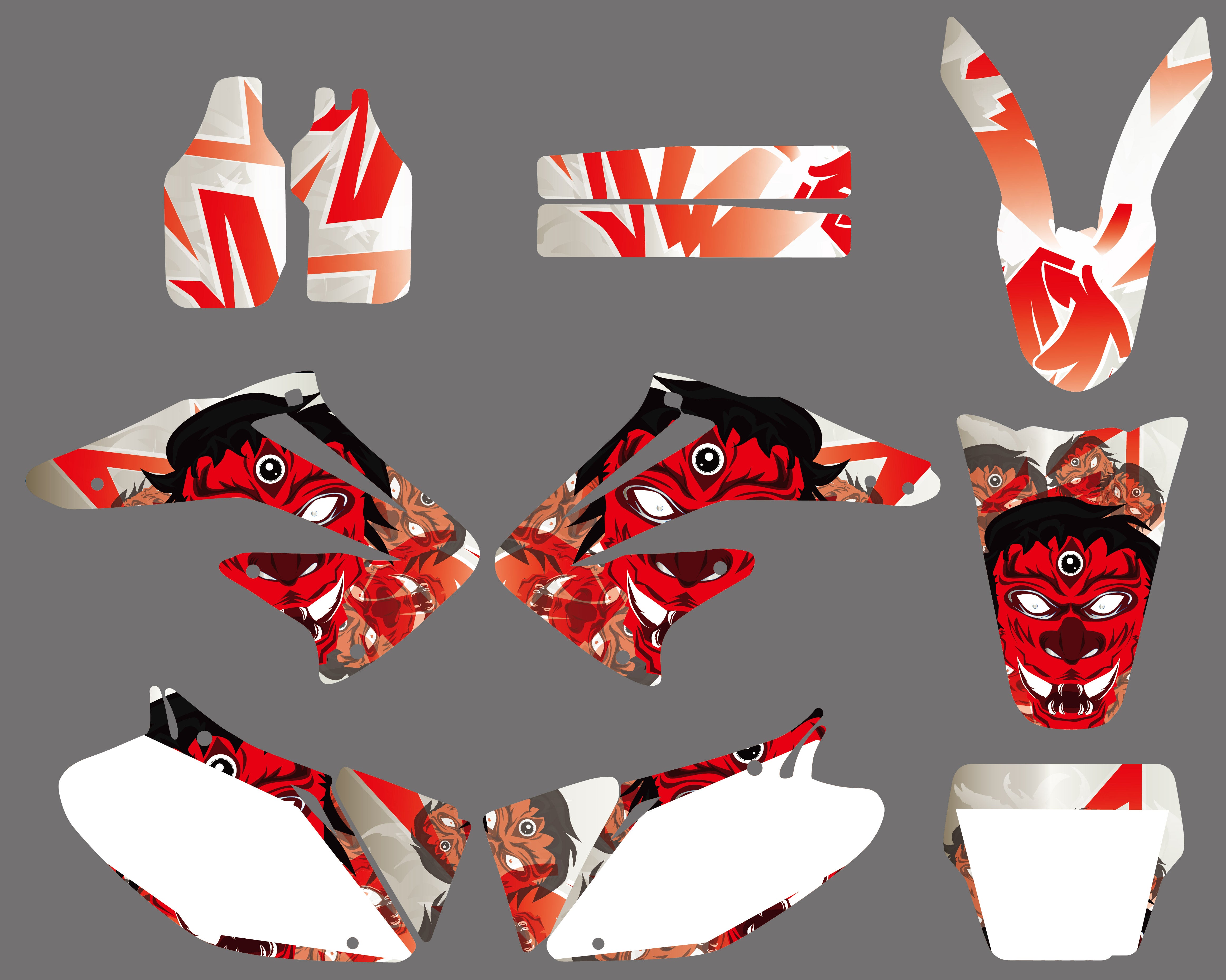 Team Graphic Decals Stickers For HONDA CRF450 2002-2004