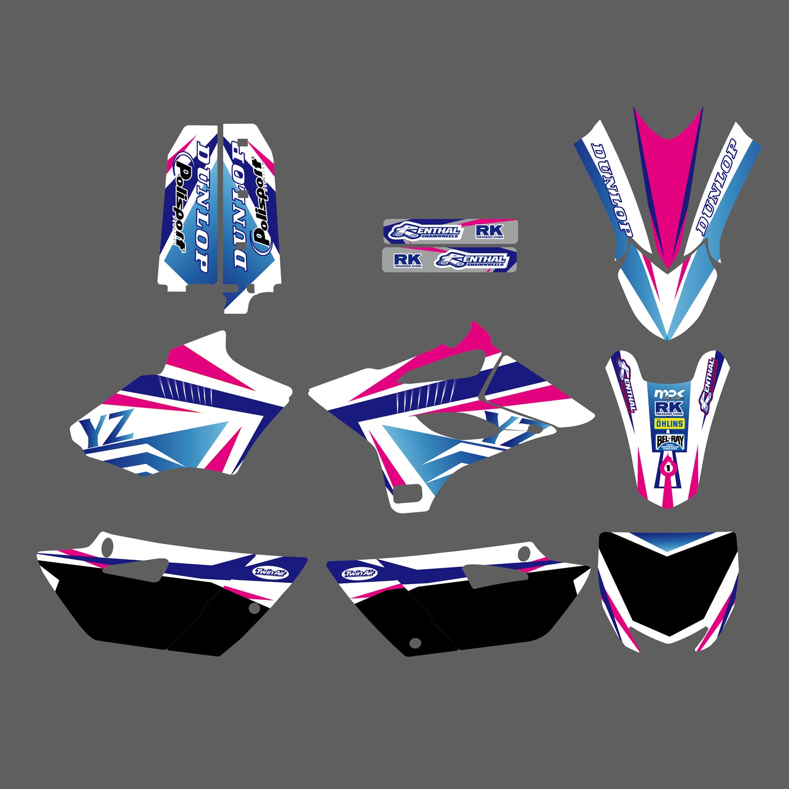 Motorcycle Graphics Decals Fender Stickers For Yamaha YZ85 2015-2020