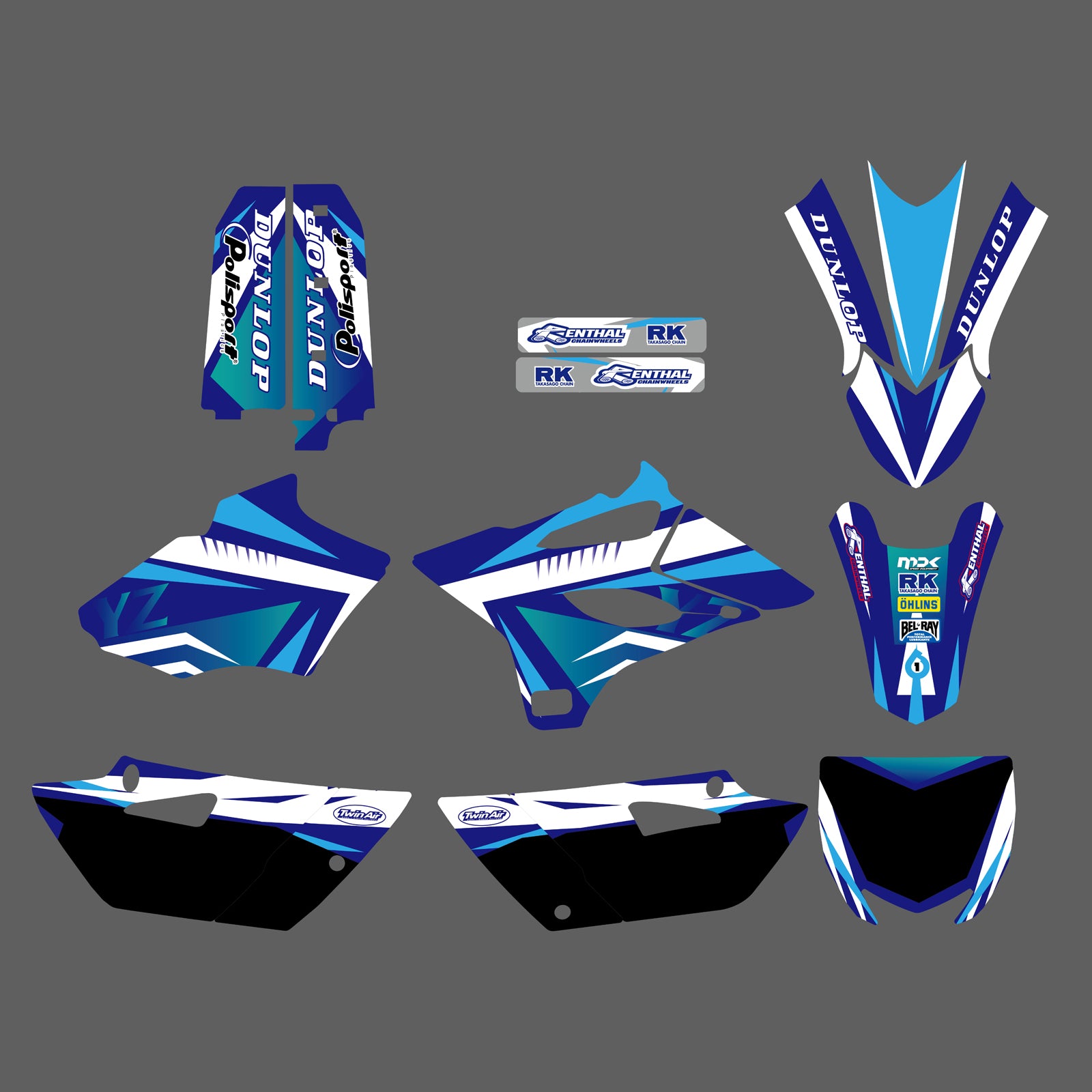Motocross Graphics Decals Fender Stickers For Yamaha YZ85 2015-2020