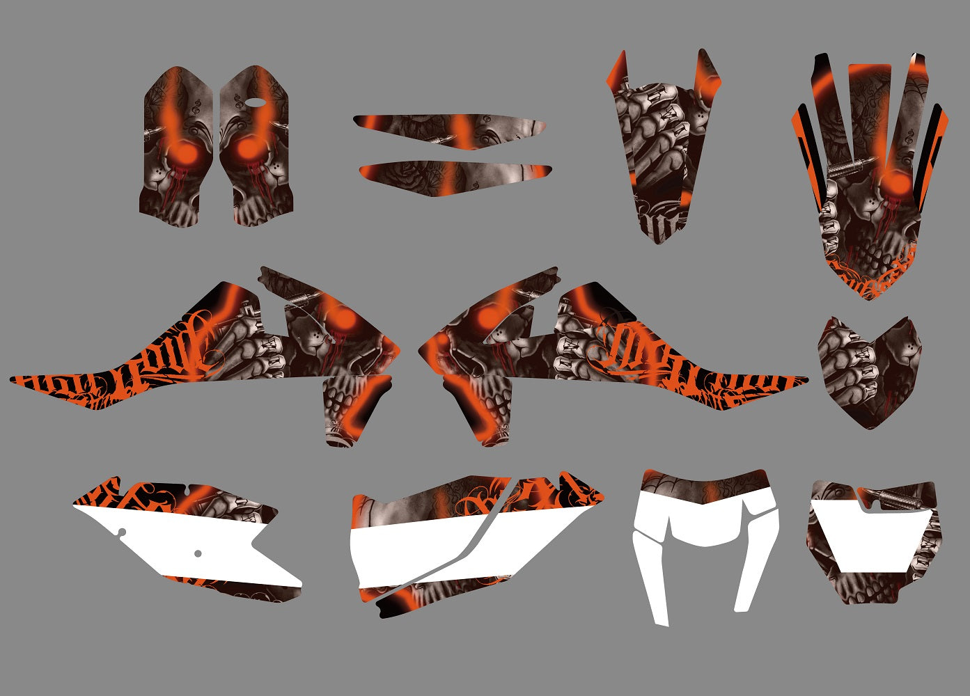 Full Graphic Decals Stickers Kits For KTM SX SXF 125-450 2016-2018