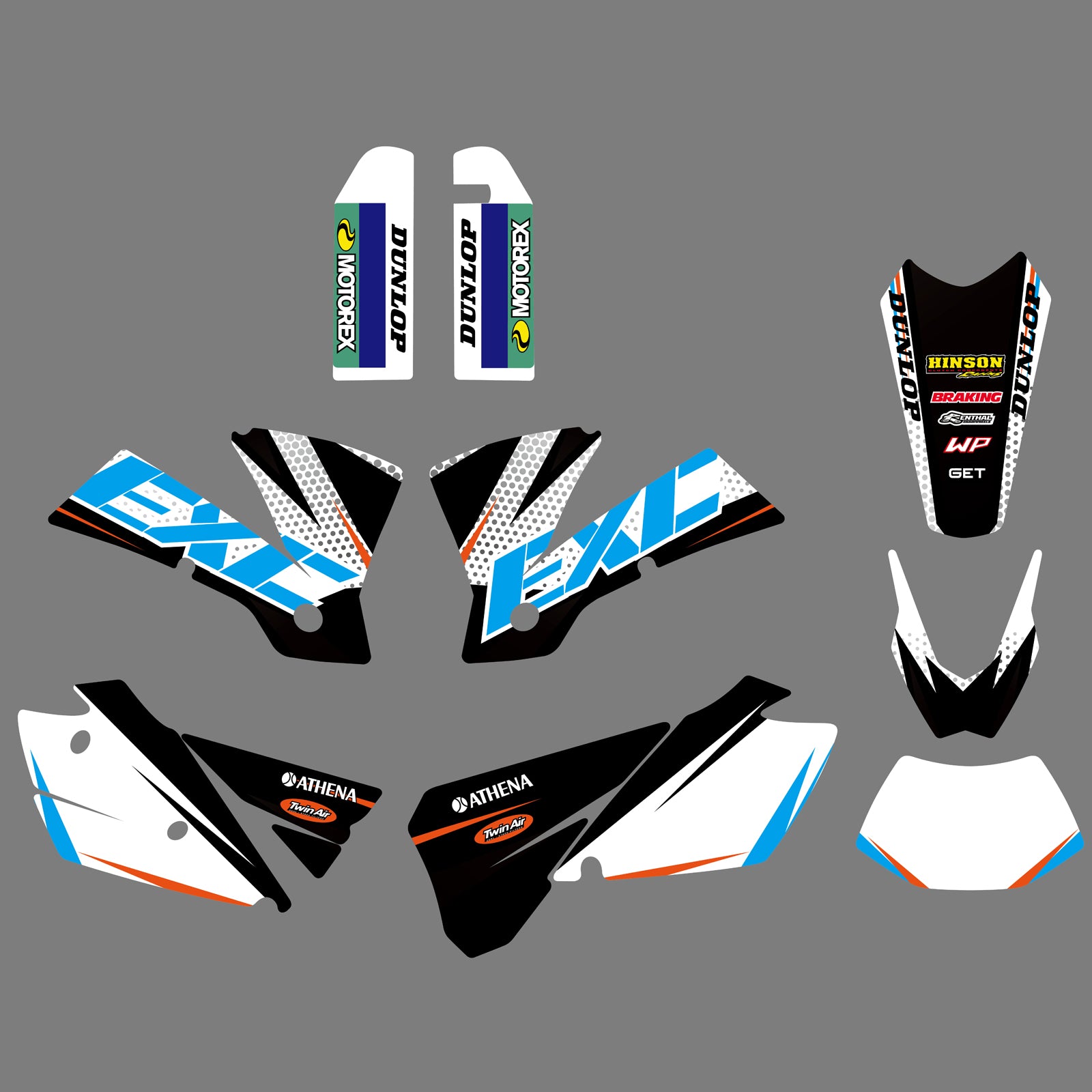 KTM Graphics Motocross Background Fairing Decal Sticker