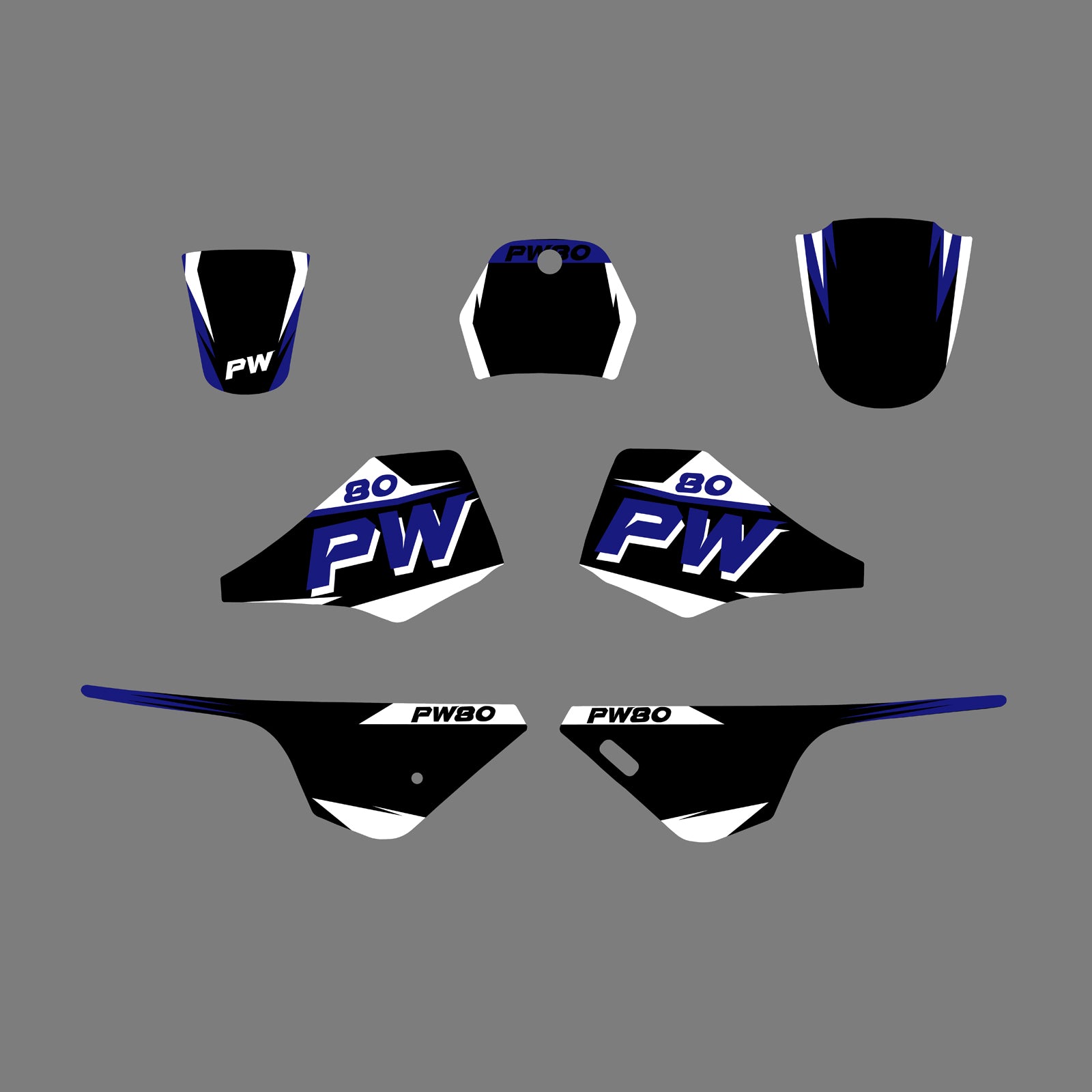 Motorcycle Yamaha PW80 All Years Personality New Style Team Graphics