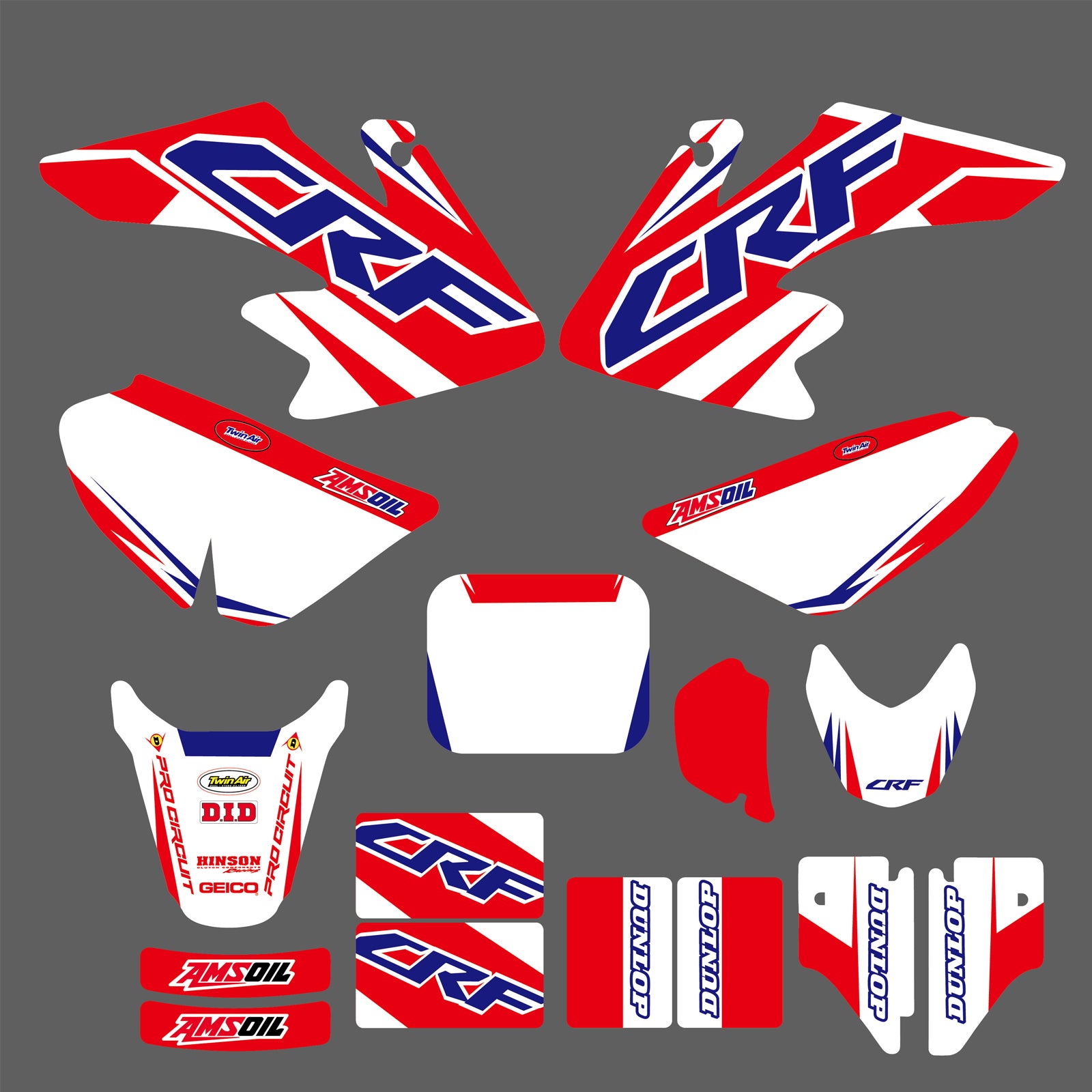 New Style Motorcycle Customized Stickers For Honda CRF50F 2004-2012