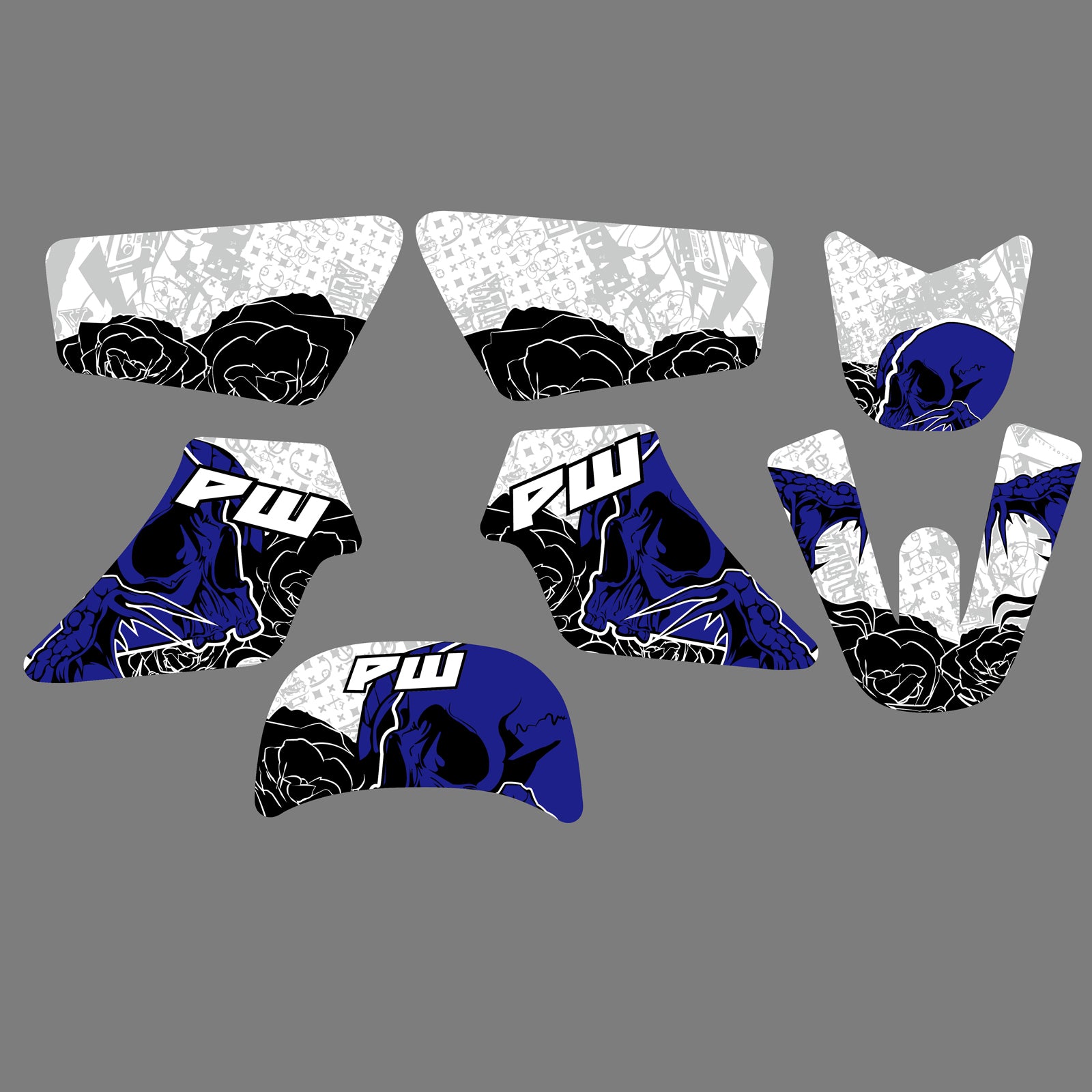 Team Graphics Background Decals Stickers For Yamaha PW50 1981-2021 All Years