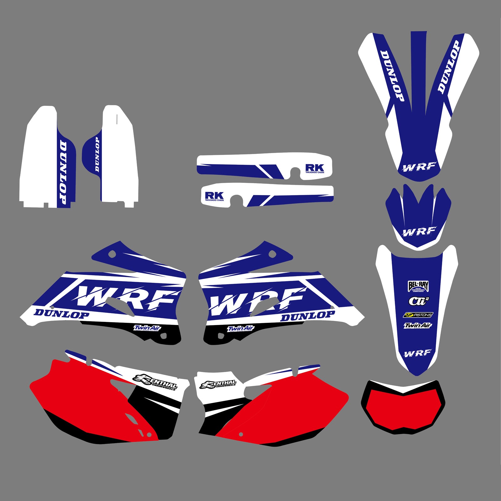 Team Decals Stickers For Yamaha WR250F WR450F 2007-2011