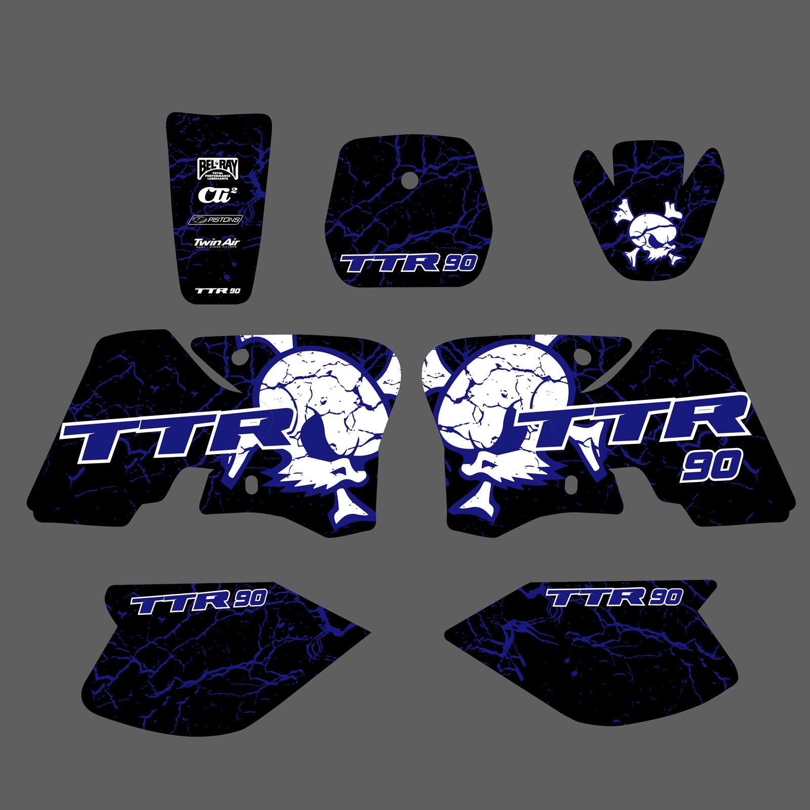 Team Graphics Decals Stickers Deco For Yamaha TTR 90 TTR90 2000-2007