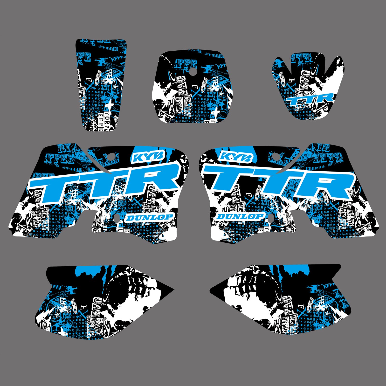 Full Graphics Decals Stickers Kit For Yamaha TTR90 2000-2007