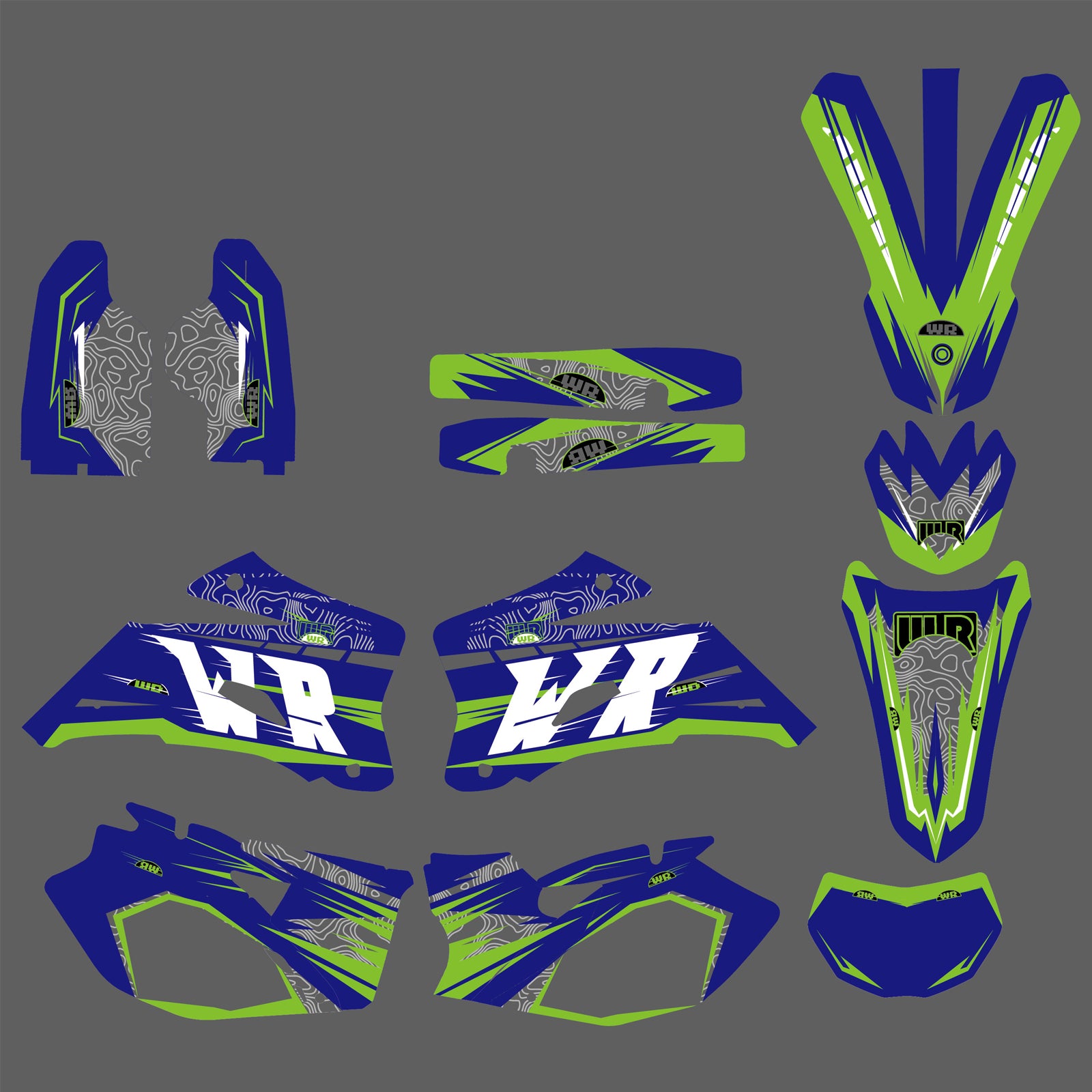 Team Decals Stickers Graphics Kit For Yamaha WR250F WR450F 2007-2011