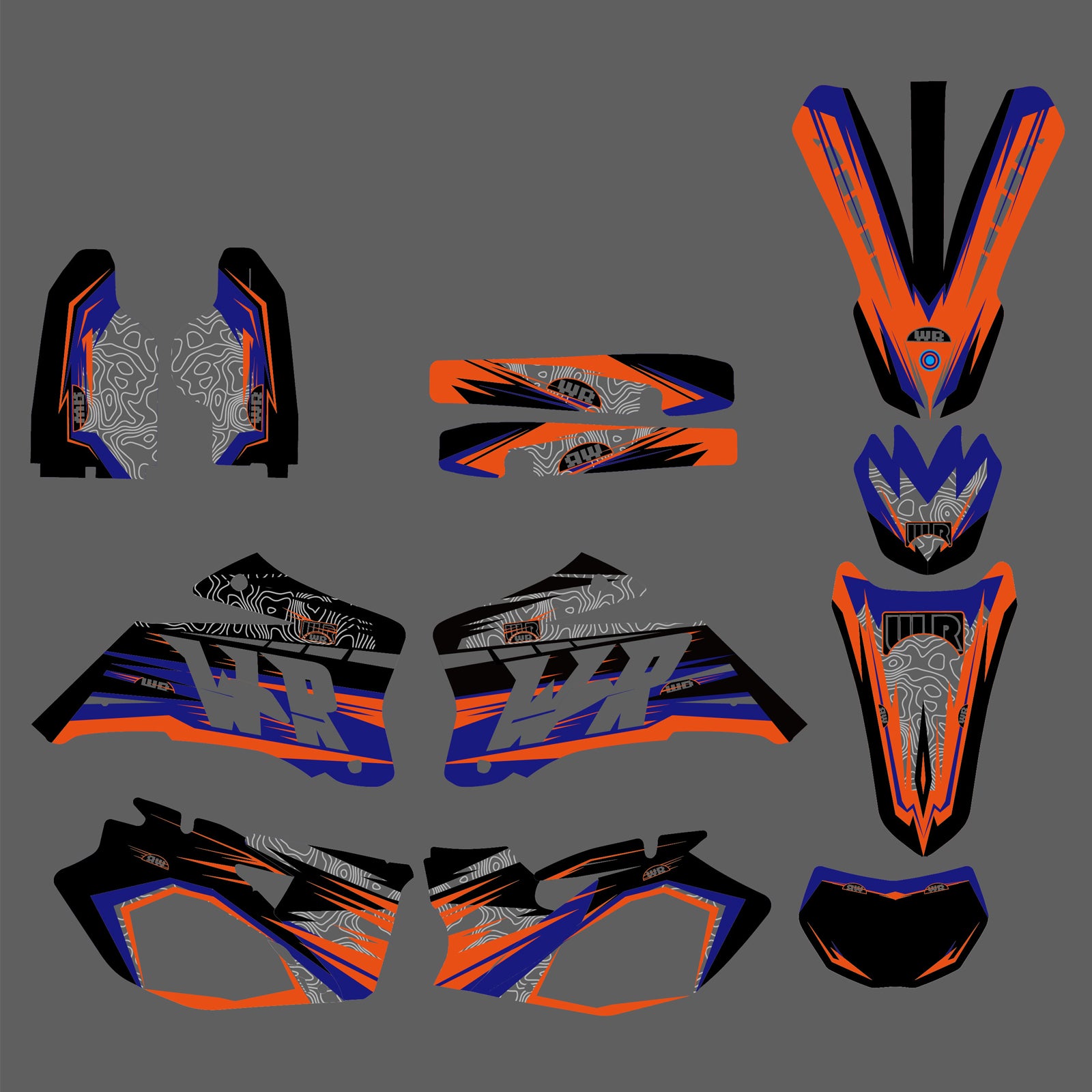 Team Decals Stickers Graphics Kit For Yamaha WR250F WR450F 2007-2011